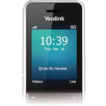 Yealink 1302002 Wireless DECT Handset W56H, 2.4" LCD Screen, Voice Mail, Call Transfer, Caller ID