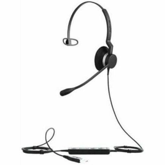Jabra GSA2393-829-109PTT BIZ 2300 Headset, Over-the-head Mono Headset with Noise Cancelling Microphone