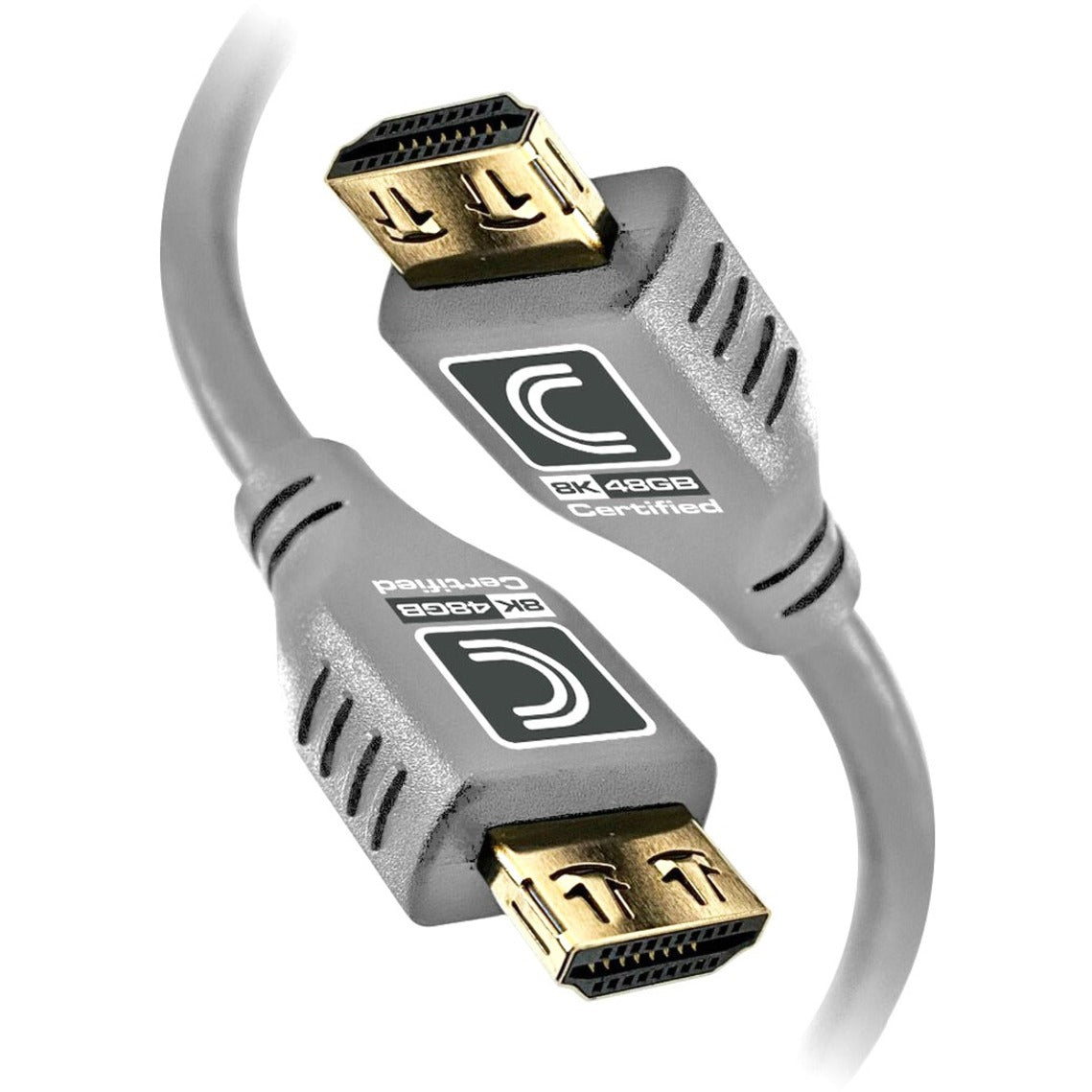 Comprehensive MHD48G-6PROGRY MicroFlex Pro AV/IT HDMI A/V Cable, 6 ft, 48 Gbit/s, Gray, Lifetime Warranty