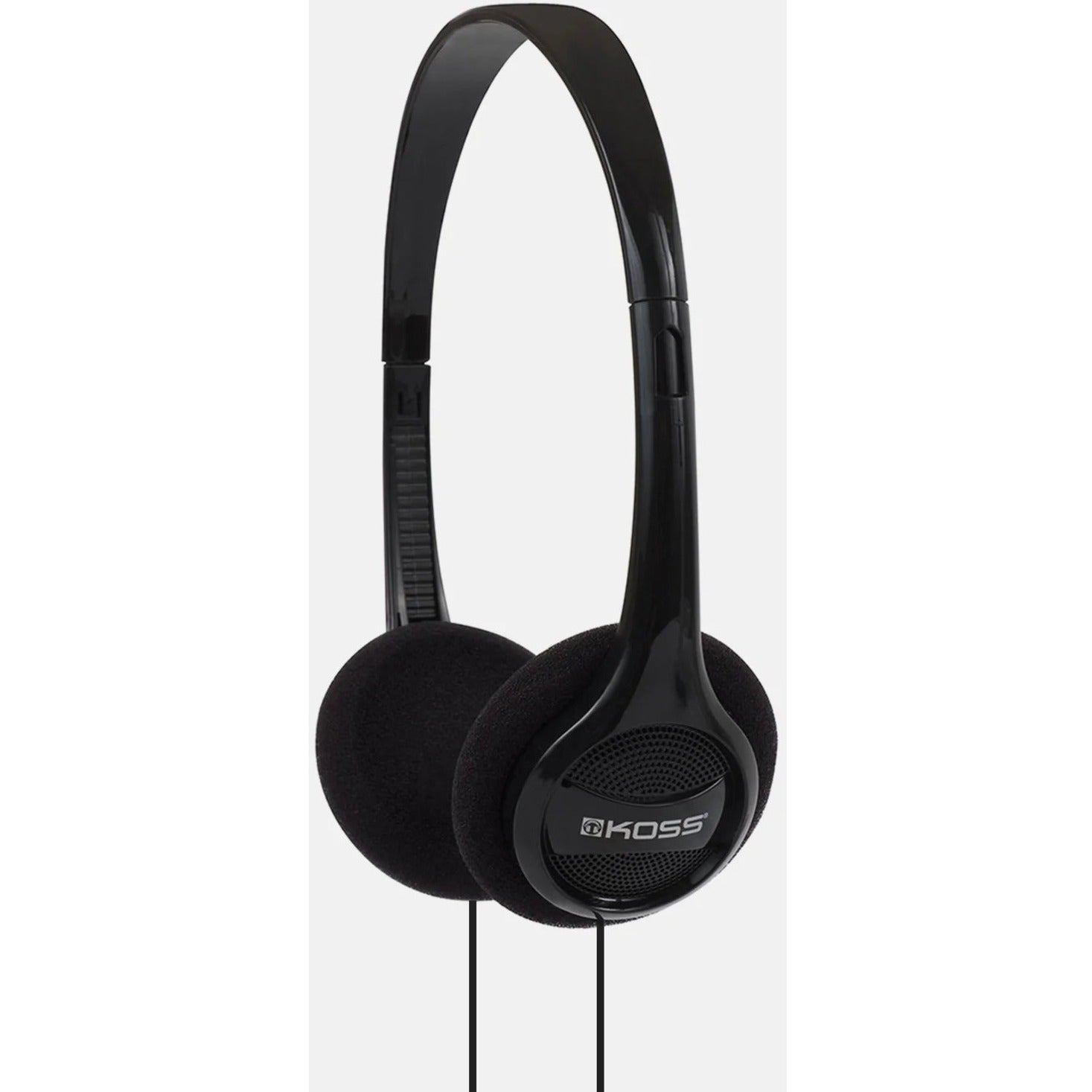 Koss KPH7HB KPH7 Colors On Ear Headphones, Adjustable Headband, Lightweight, Black