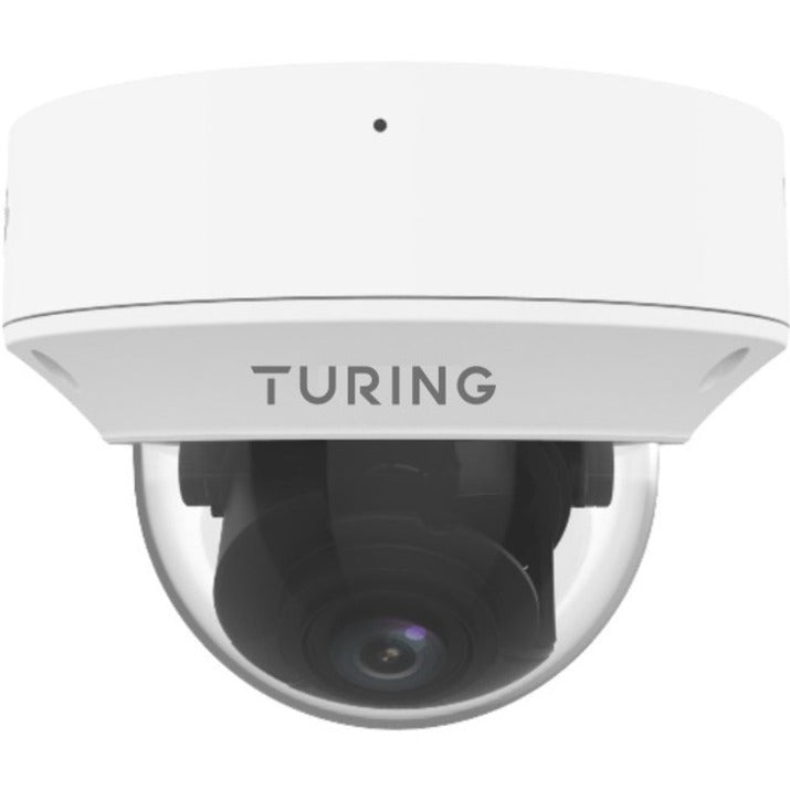 Turing Video TP-MMD4MV2 4MP HD TwilightVision IR VF Dome Network Camera, Varifocal Lens, 5x Optical Zoom, Memory Card Storage, H.265 Video Format, 30 fps, 2688 x 1520 Resolution