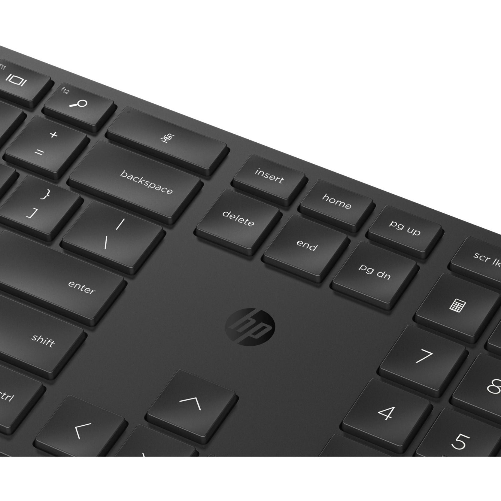 HP 655 Wireless Keyboard and Mouse Combo for business, Battery Indicator, Programmable Keys