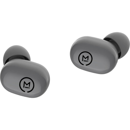 Close-up view of Morpheus 360 Spire wireless earbuds showing ergonomic design-alternate-image2