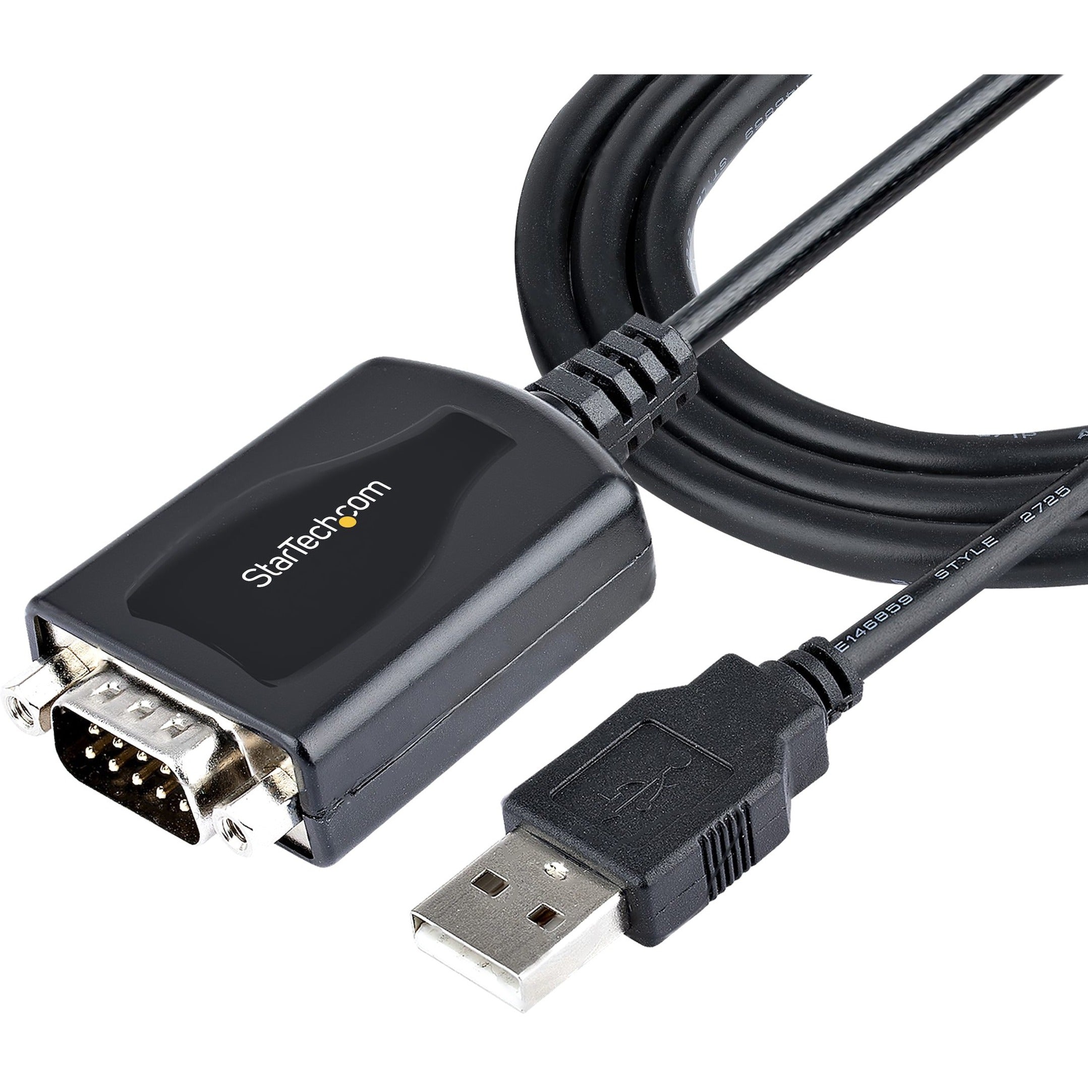 StarTech.com 1P3FPC-USB-SERIAL USB to Serial Adapter, 3.28 ft Cable Length, Screw Lock