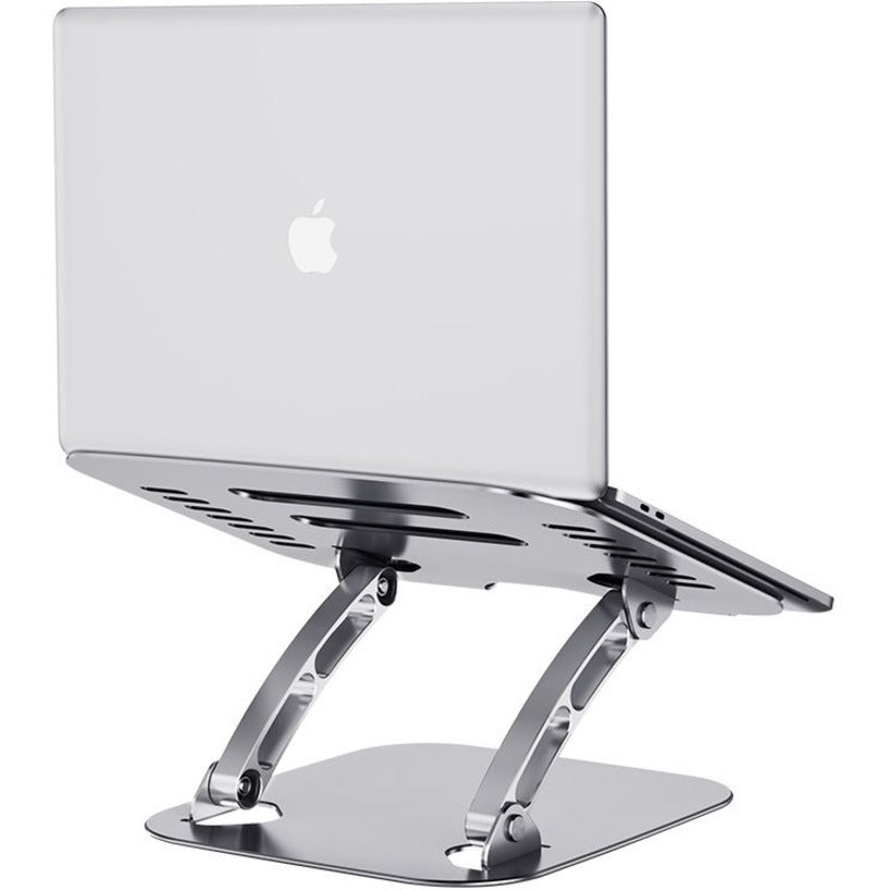4XEM 4XTS067 Laptop Metal Stand - Silber Verstellbarer Winkel Leicht Zusammenklappbar Kabelmanagement 