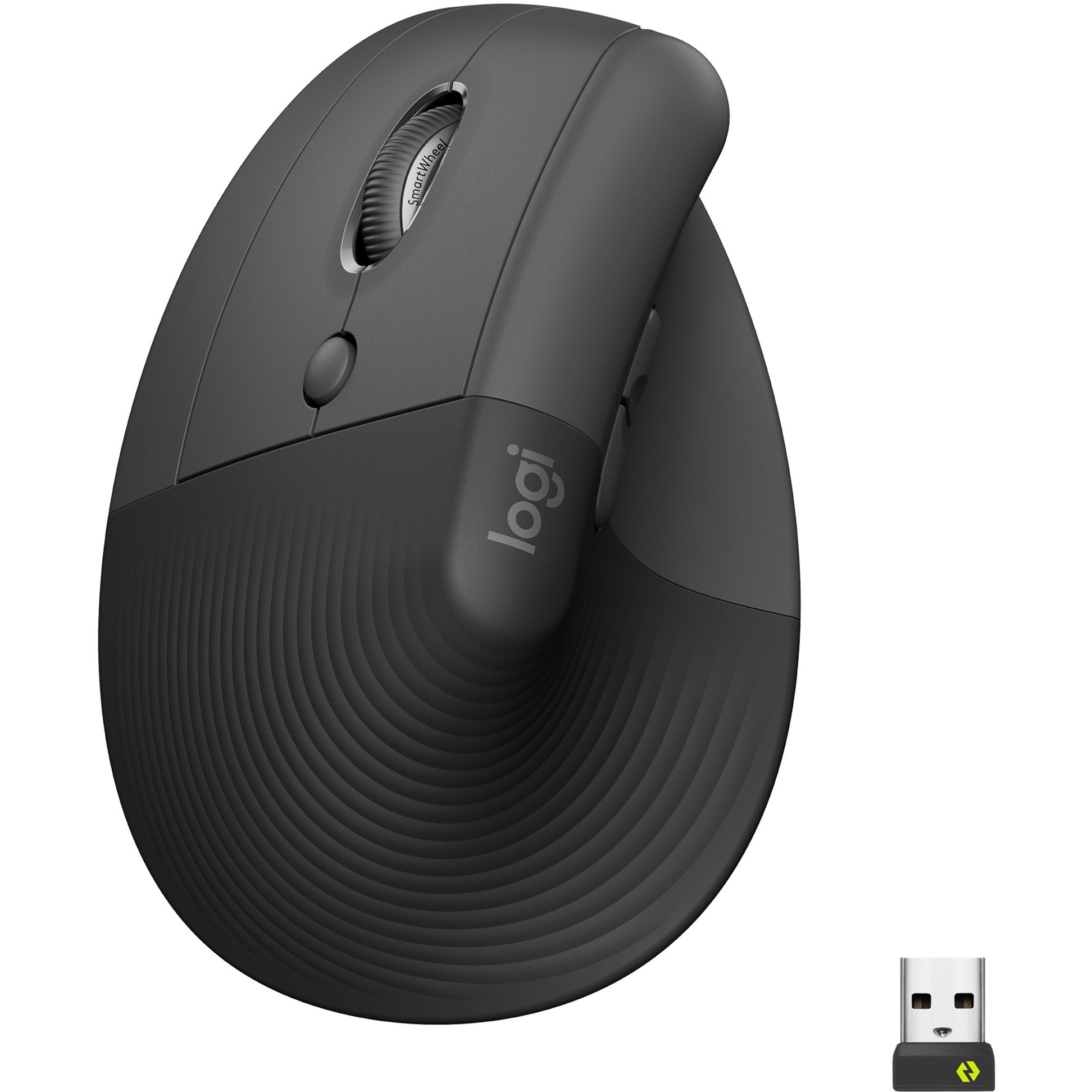 Logitech 910-006467 Lift Left Vertical Ergonomic Mouse (Graphite), Small/Medium Hand Size, 6 Buttons, 4000 dpi