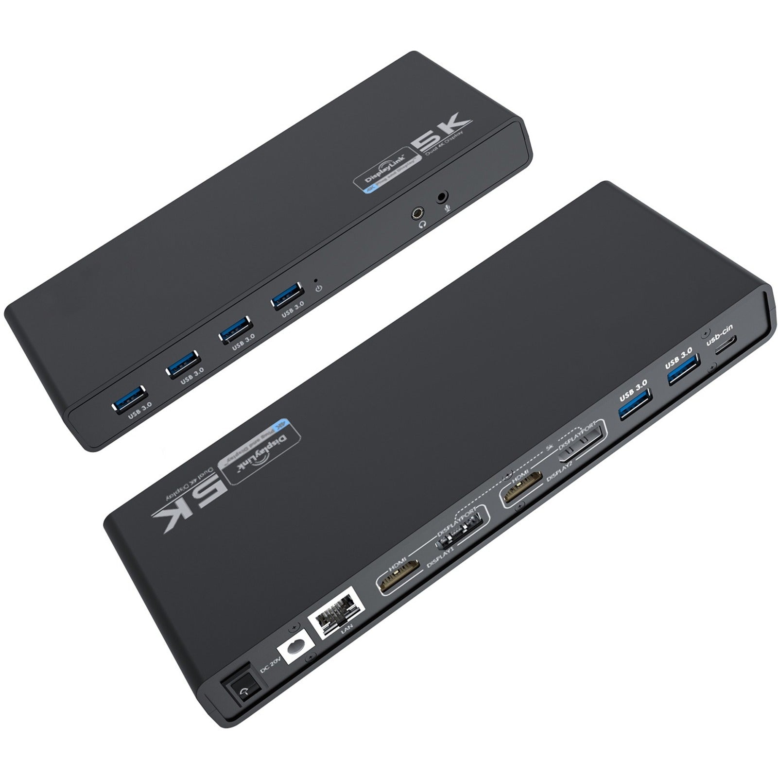 4XEM 4XUG69PD6 USB-C Ultra 5K (with Dual 4K) Universal Docking Station, 6 USB Ports, HDMI, DisplayPort, Ethernet