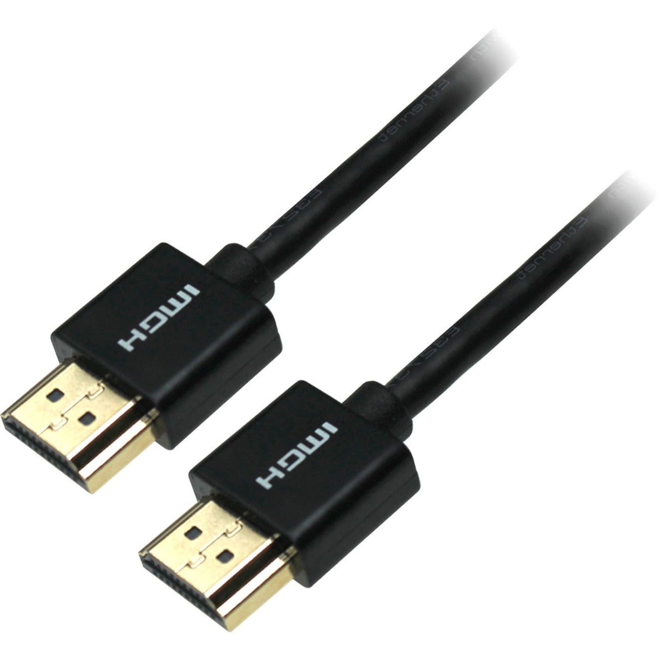 4XEM 4XSLIMHDMI5 5FT Ultra Slim 4K HDMI Cable, Passive, Flexible, Molded, Gold Plated, 18 Gbit/s Data Transfer Rate, 3840 x 2160 Supported Resolution