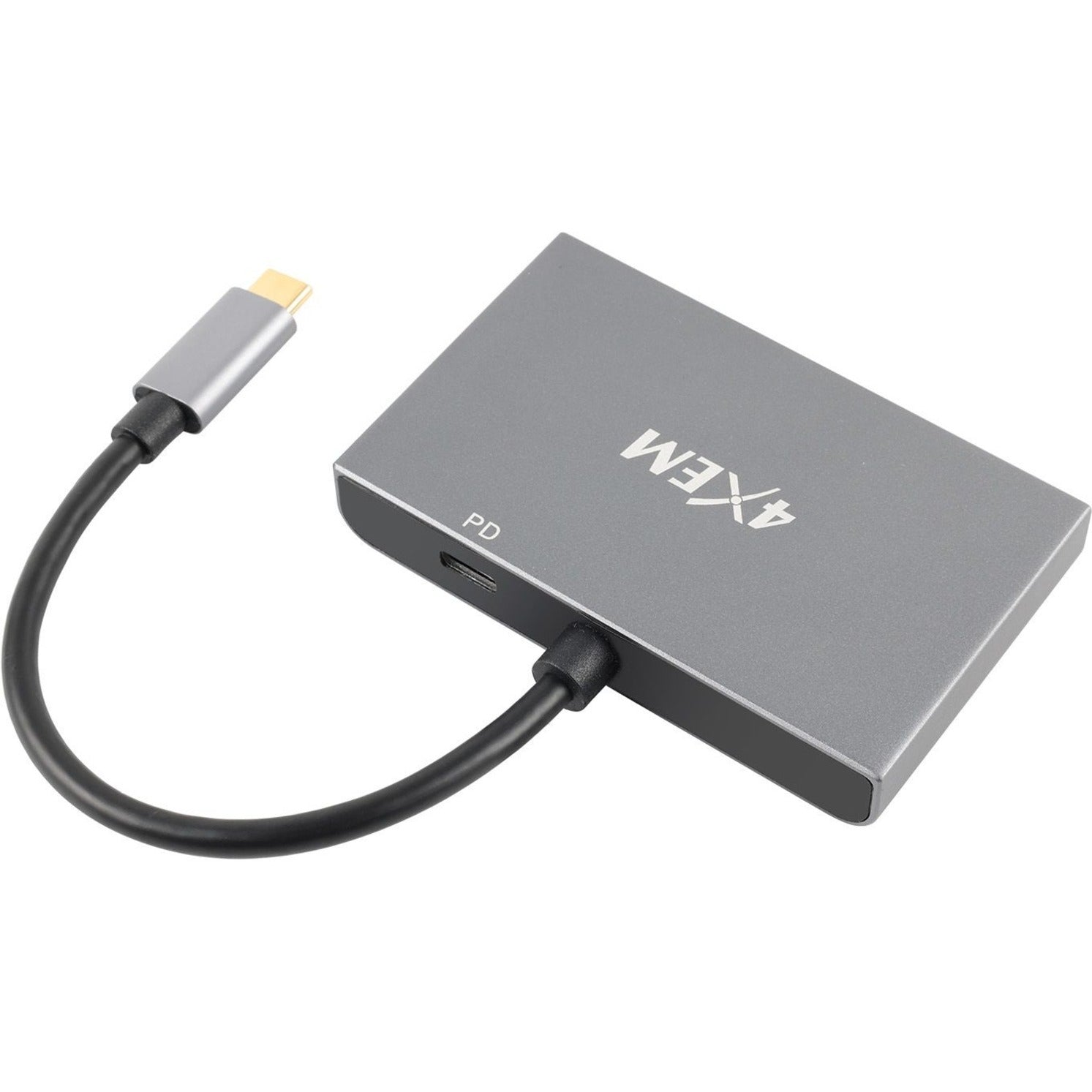 4XEM 4XMST11 3-Port USB-C to DisplayPort and HDMI Multi-Monitor Hub, 8K Dual 4K, USB Power Delivery