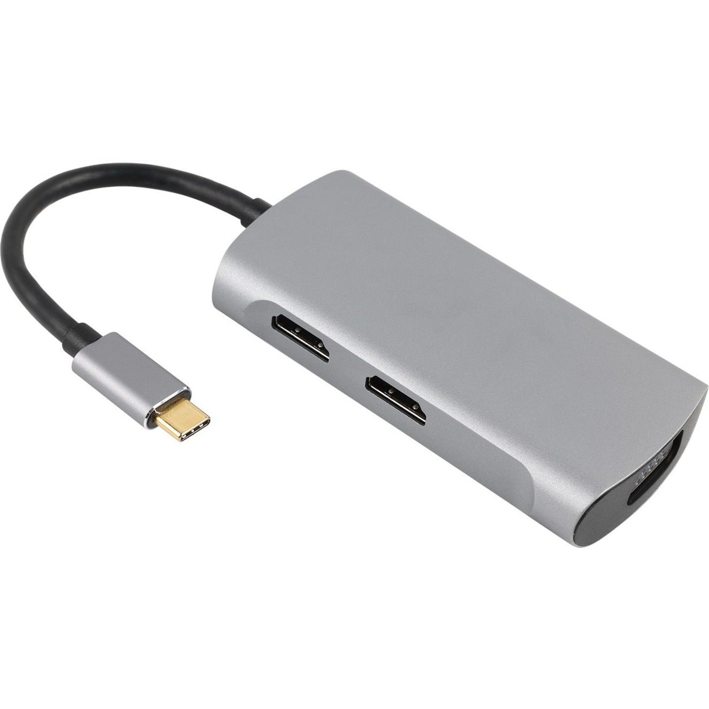 4XEM 4XMST13 3-Port USB-C to HDMI and VGA Multi-Monitor Hub, 4K Resolution, USB Power Delivery