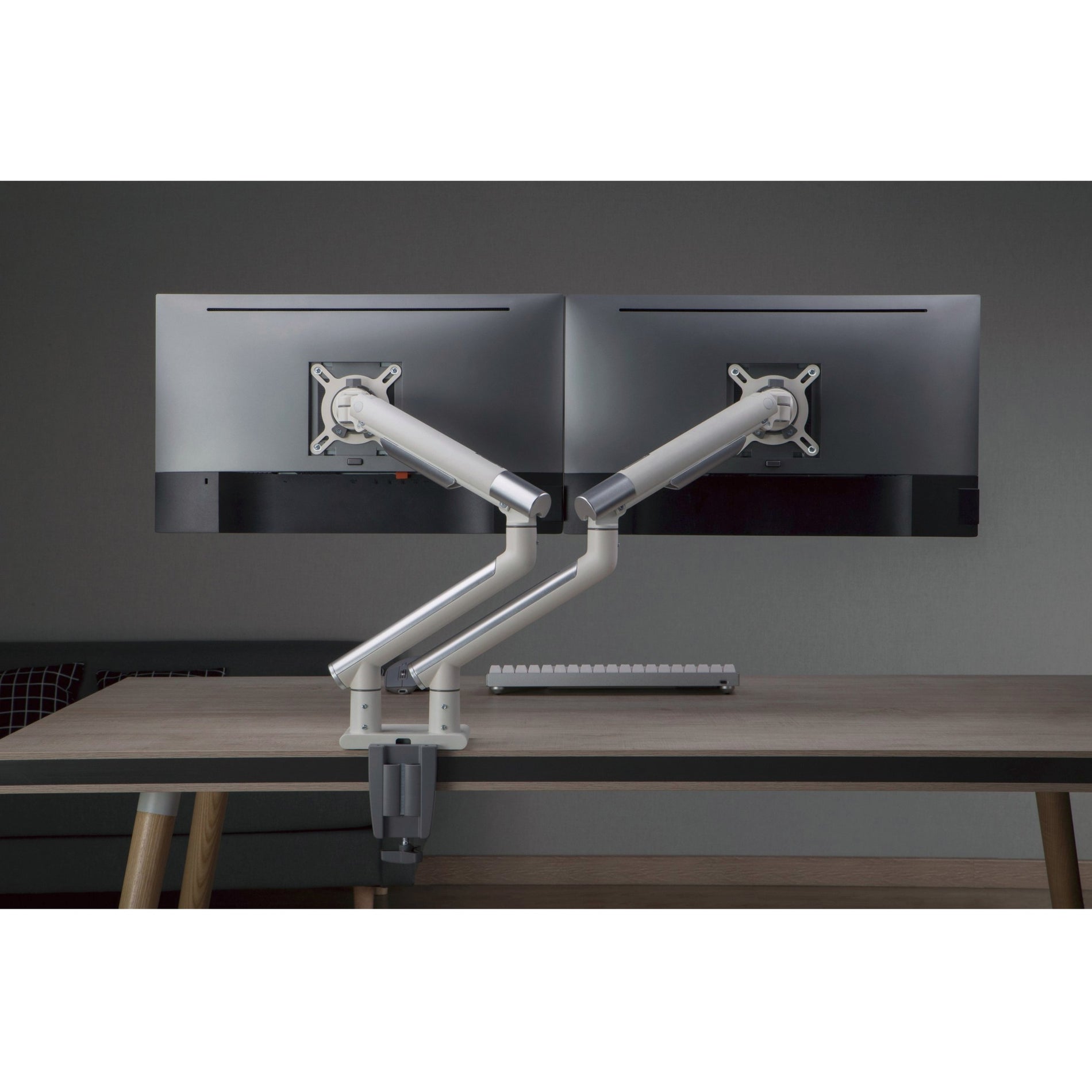 Amer Mounts HYDRA2A Dual Monitor Mount with Articulating Arm [Arctic E