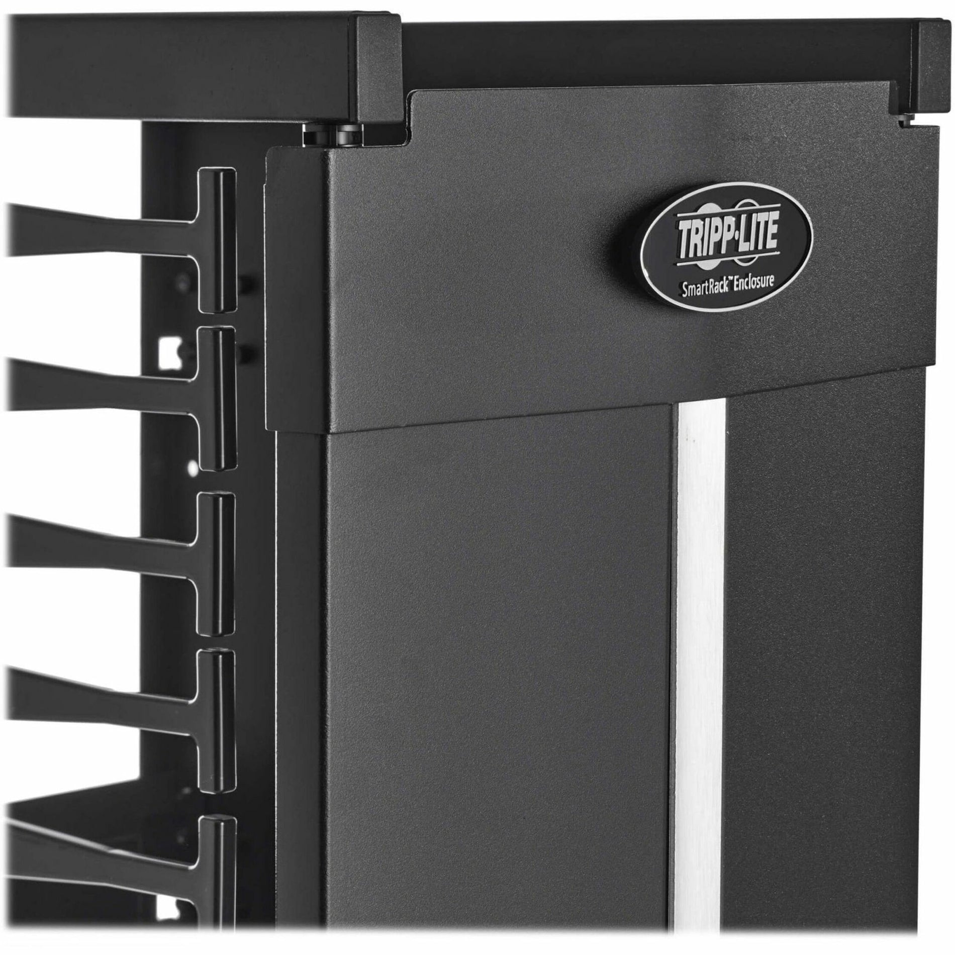 Tripp Lite SRCABLEVRT12HD2 Cable Organizer - Finger Duct, Double Sided, Black