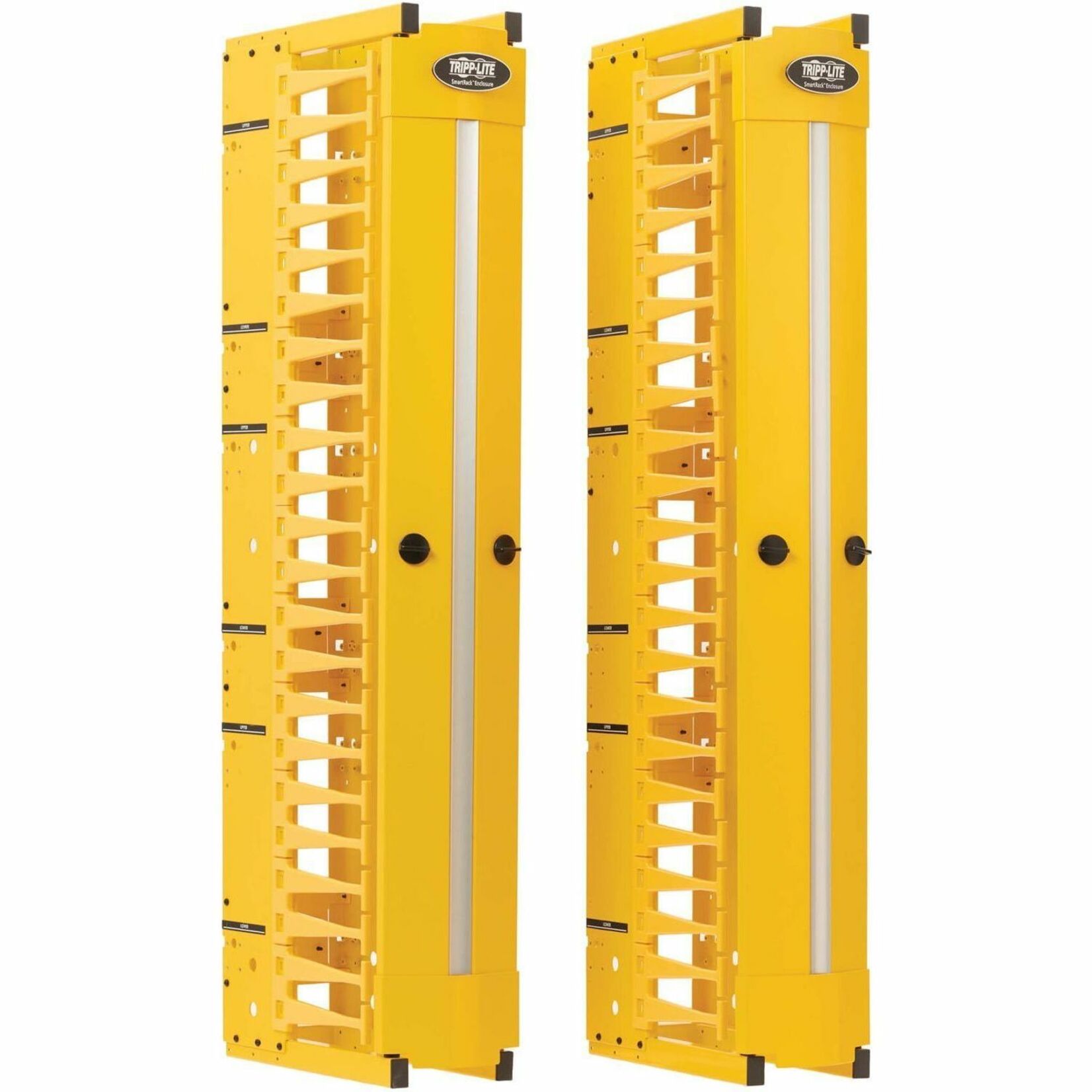 Tripp Lite SRCABLEVRT6HDFC Cable Organizer - Finger Duct, Yellow - Manage Cables Easily and Efficiently