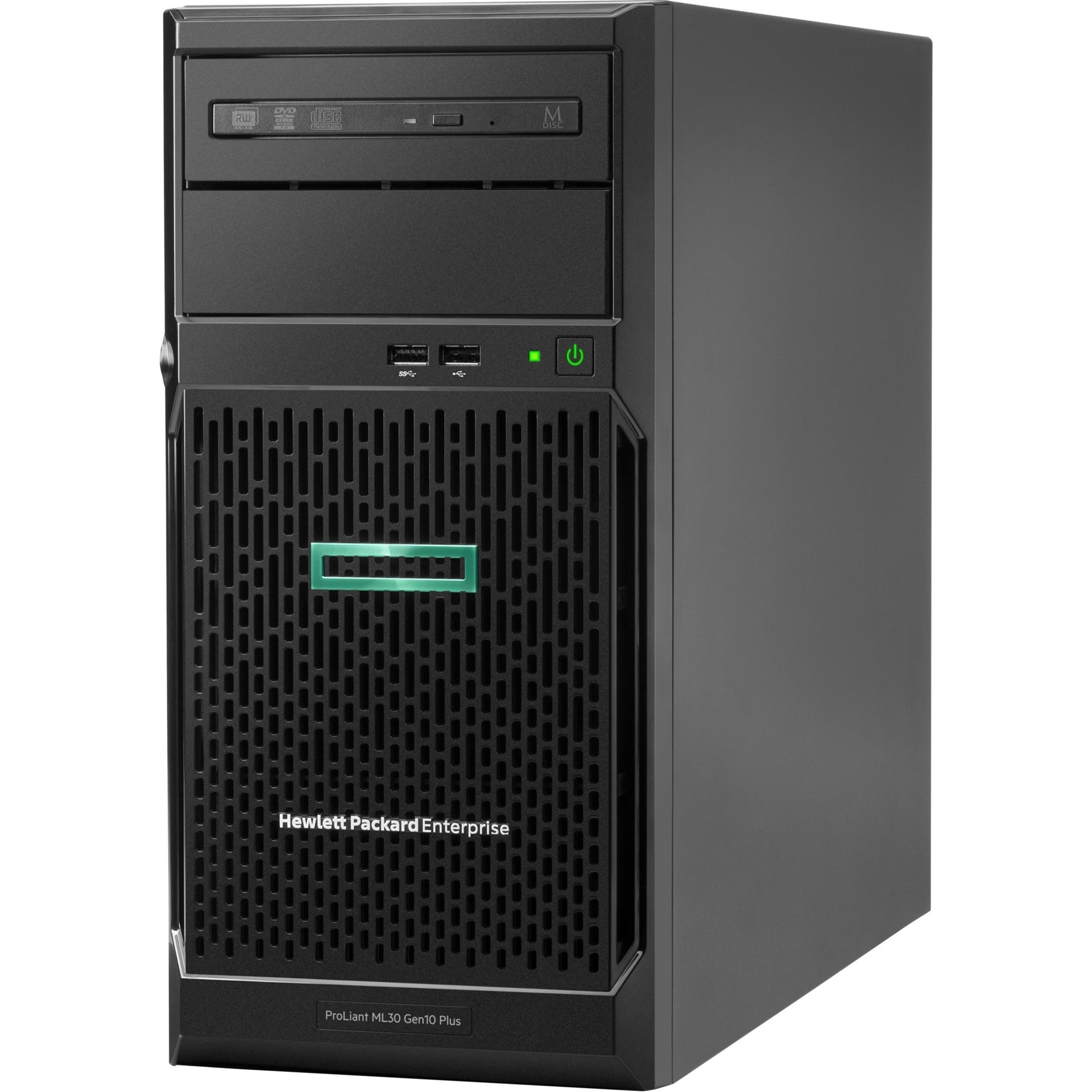 HPE ProLiant ML30 G10 Plus Tower Server - Intel Xeon E-2314, 16GB RAM, Serial ATA Controller [Discontinued]