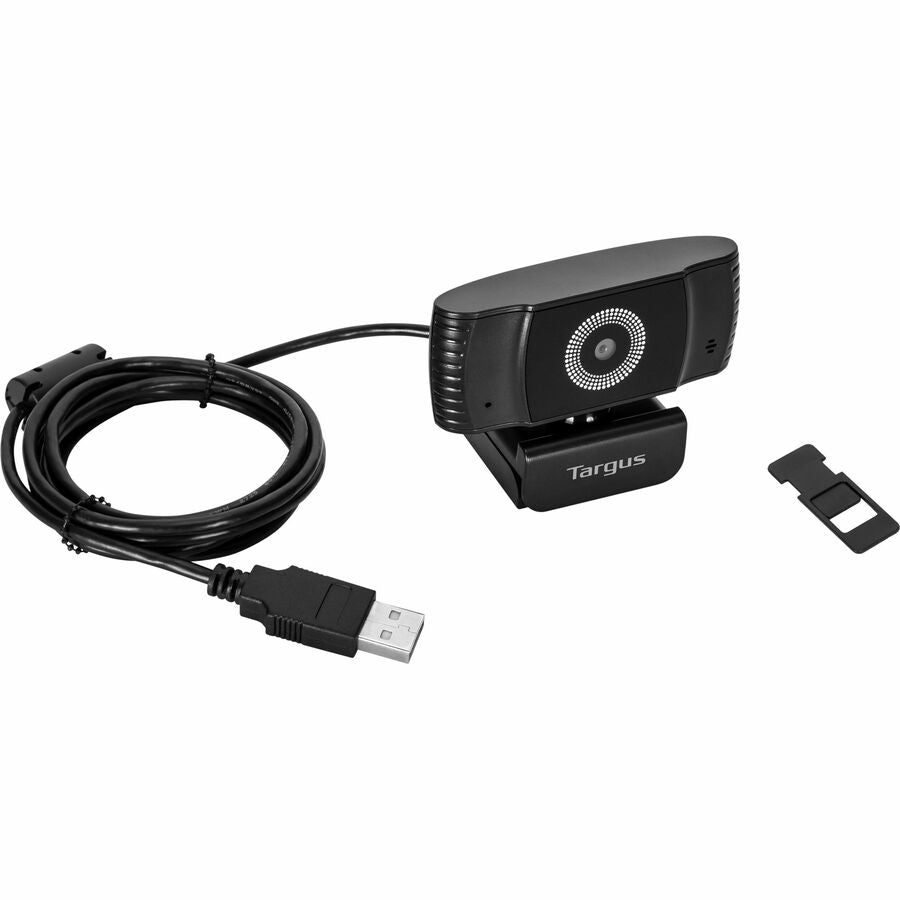 Targus AVC042GL Webcam Plus - Full HD 1080p Webcam with Auto Focus (includes Privacy Cover), 2 Megapixel, Black, USB 2.0 Type A