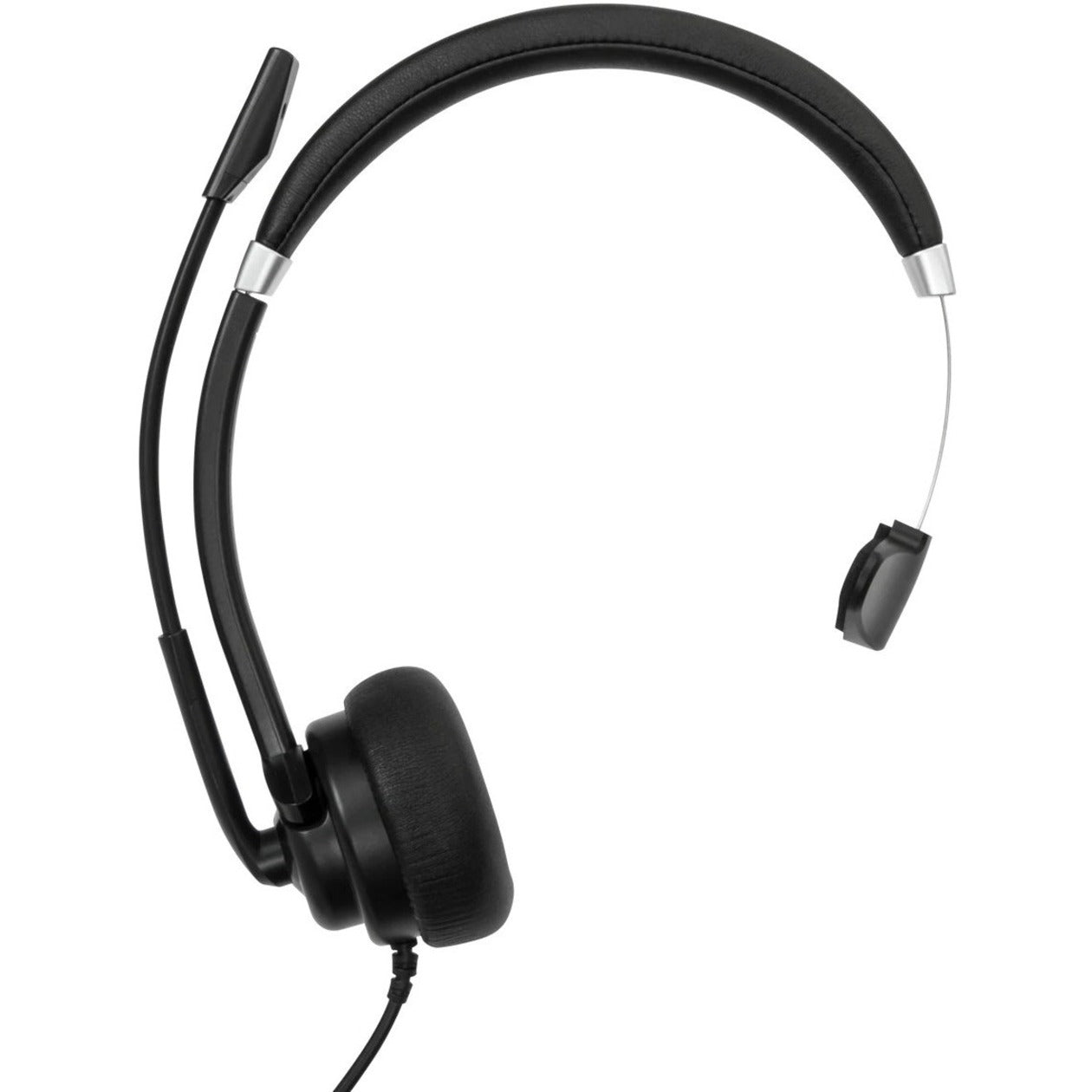 Targus AEH101TT Wired Mono Headset, Lightweight On-ear Headset with Rotating Microphone, USB Type A Interface