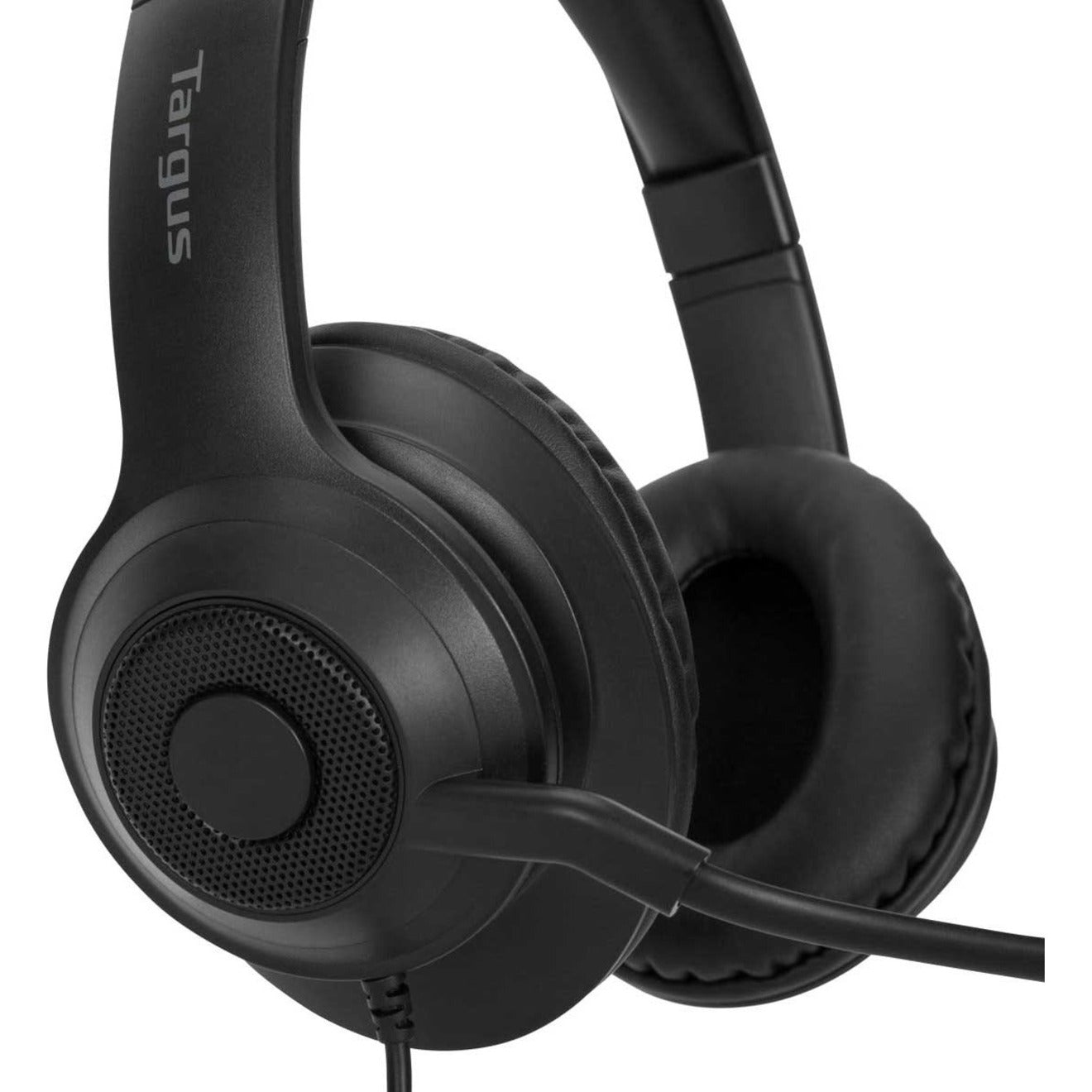 Targus AEH102TT Wired Stereo Headset, Binaural Over-the-ear, USB-A Connection, 2 Year Warranty