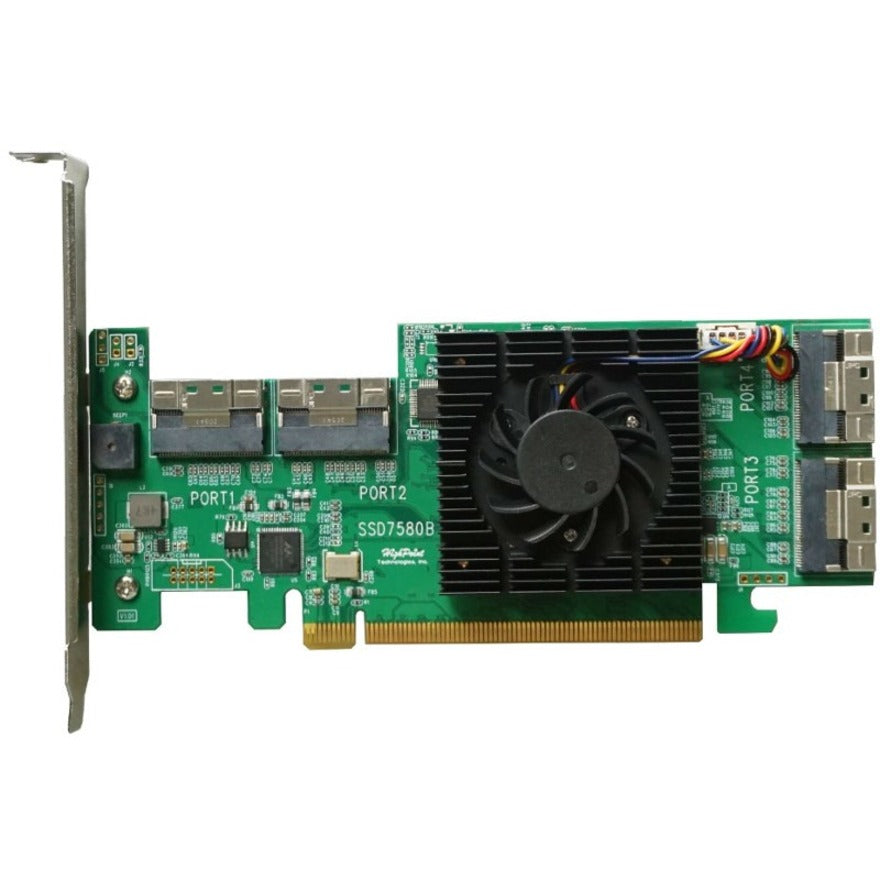 HighPoint SSD7580B PCIe Gen4 U.2 NVMe RAID Controller, 8-Channel, PCI Express 4.0 x16