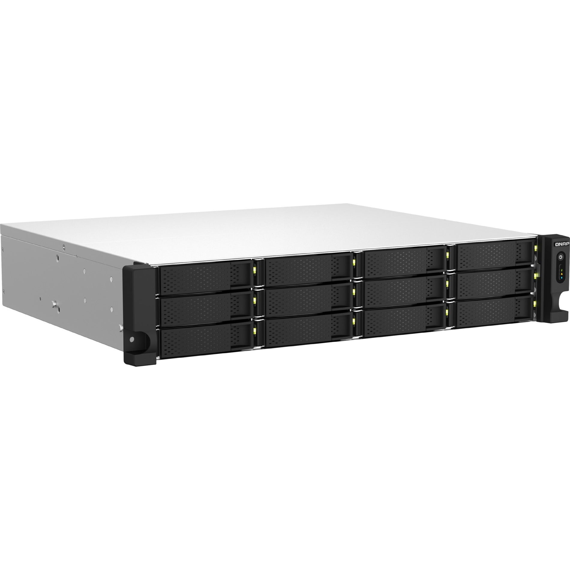 QNAP TS-1264U-RP-4G-US TS-1264U-RP-4G SAN/NAS Storage System, 12 Bays, 4GB RAM, QTS 5.0.0