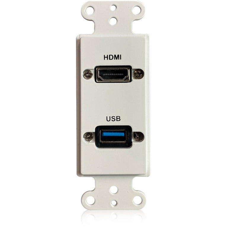 Comprehensive WPD-HD-U3A-AW Faceplate, HDMI Port, White, 1 Gang