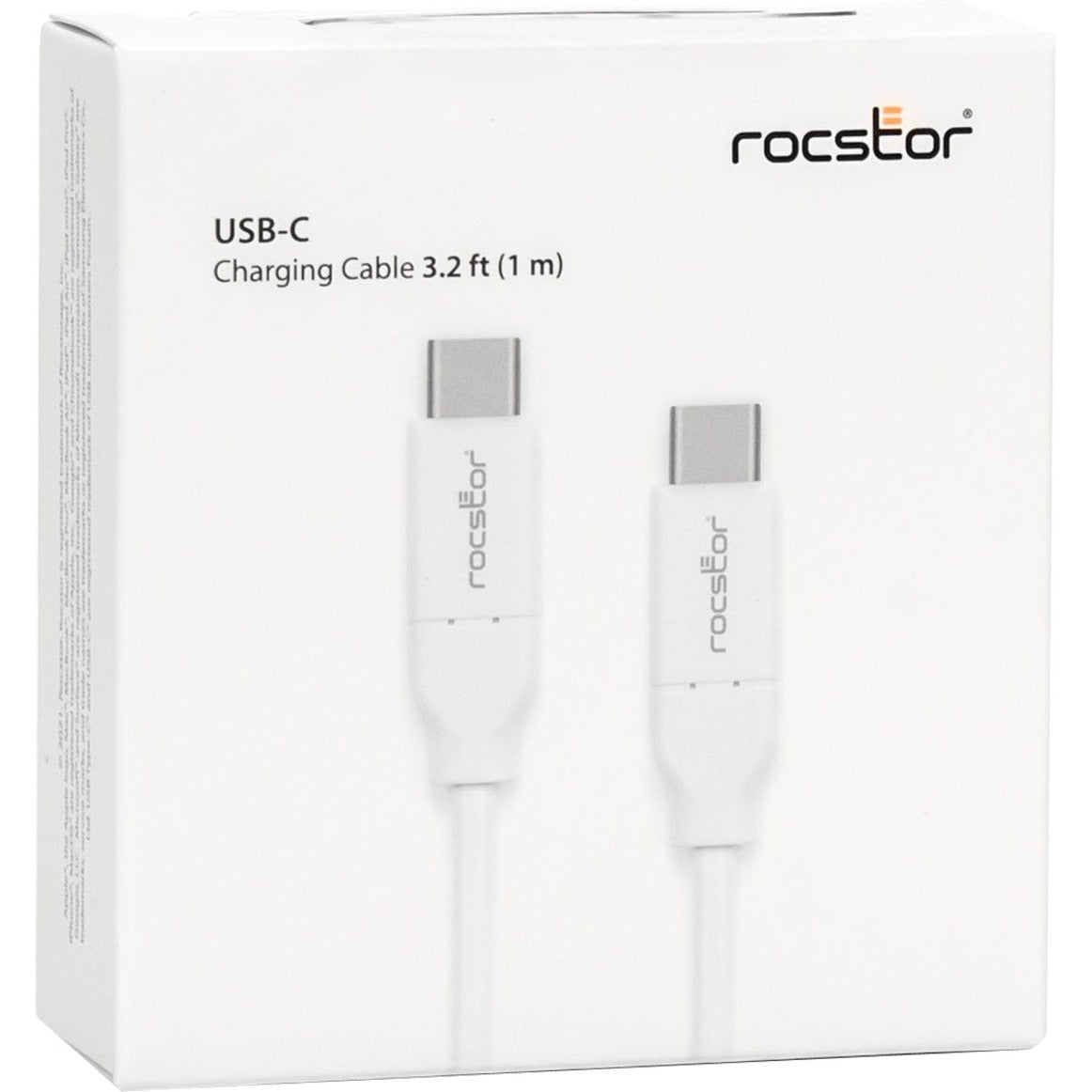 Rocstor Y10C273-W1 Premium USB-C Charging Cable Up to 100W Power Delivery, Fast Charging, EMI Protection
