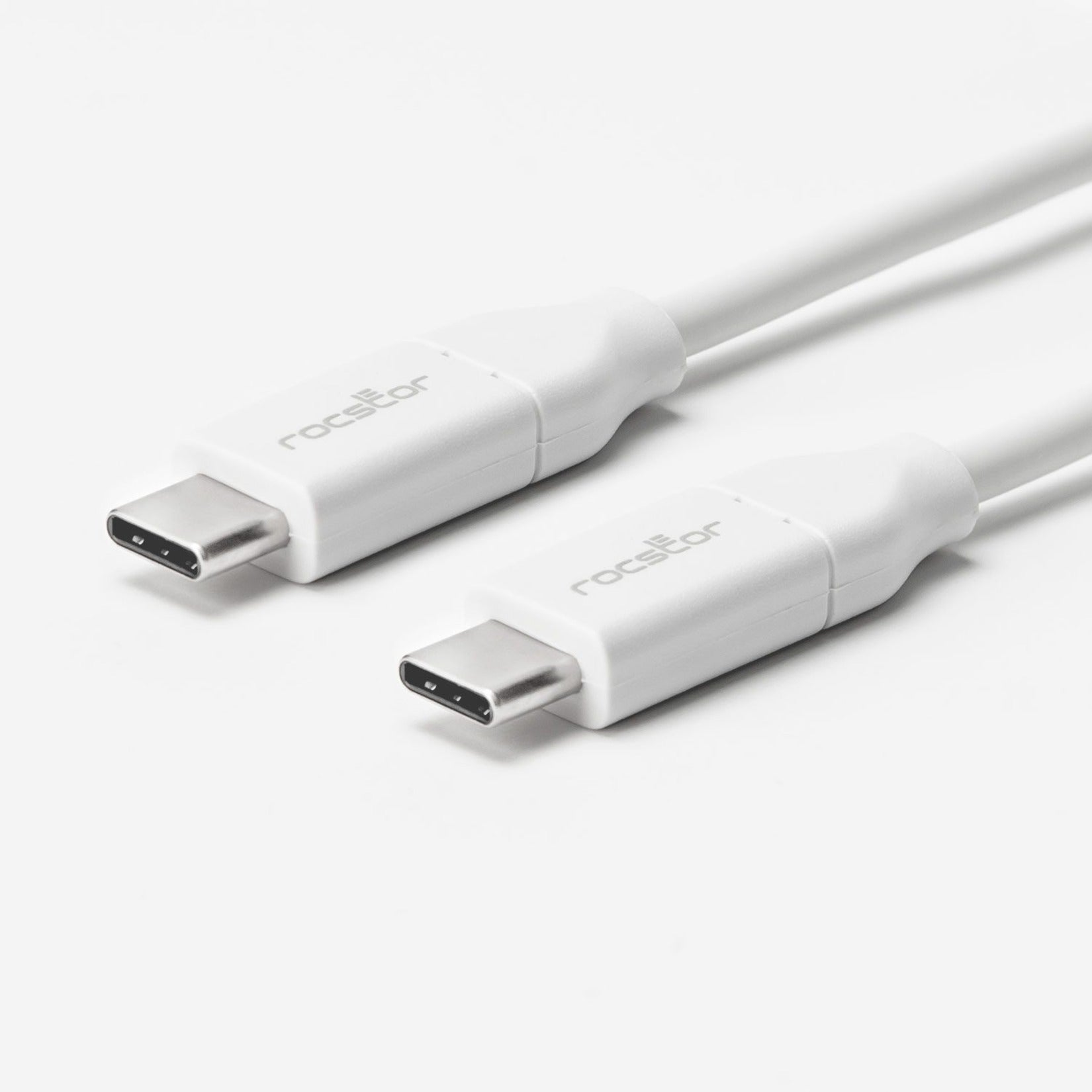 Rocstor Y10C275-W1 Premium USB-C Charging Cable Up to 100W Power Delivery, 10ft, Fast Charging, White