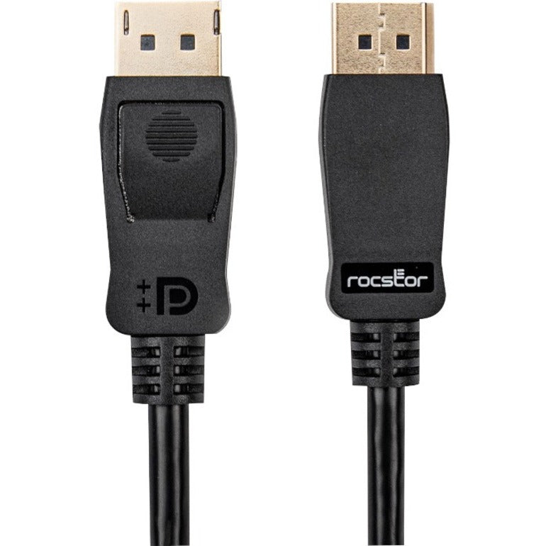 Rocstor Y10C284-B1 Premium DisplayPort 1.4 Cable - 8k 60Hz, HDR Support, HDCP, DPCP, MST Support