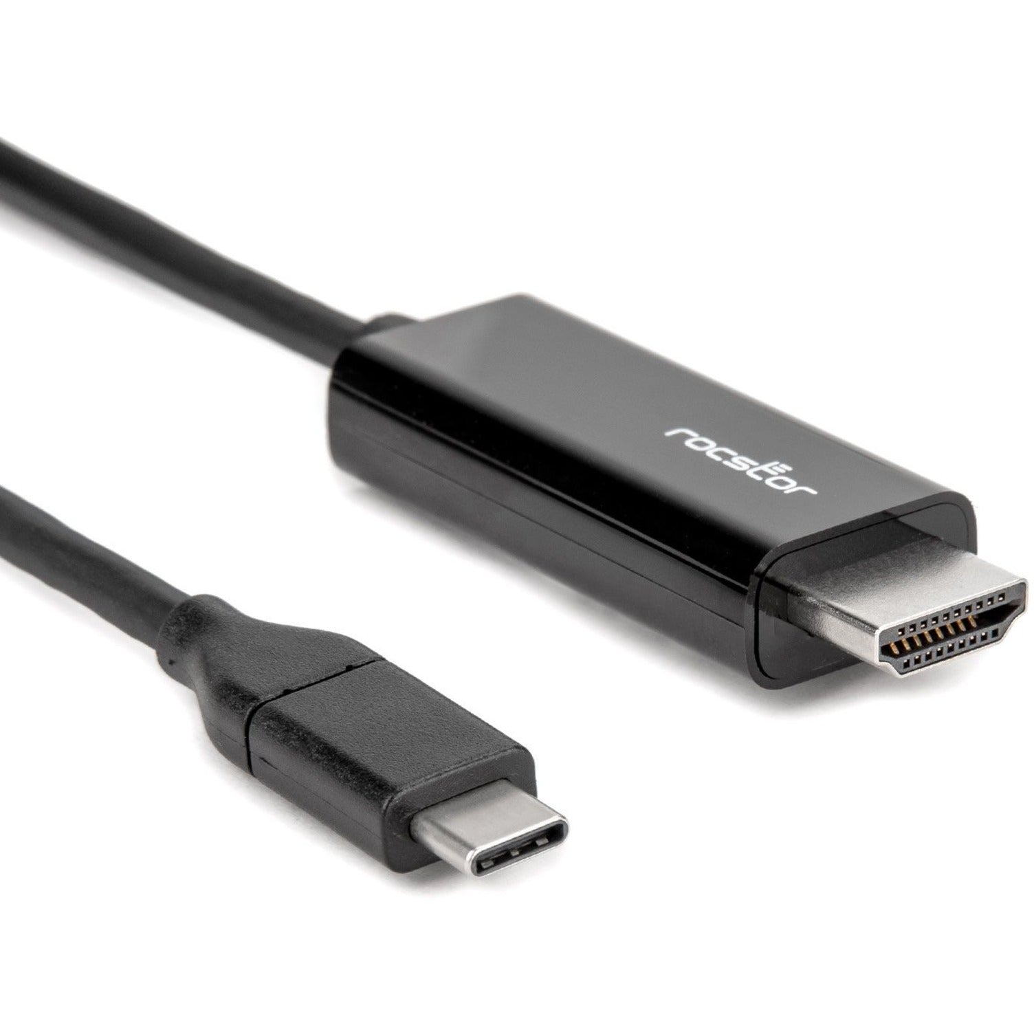 Rocstor Y10C293-B1 Premium USB-C to HDMI Kabel - 4K 60Hz Flexibel Reversible HDCP 2.2 18 m Schwarz