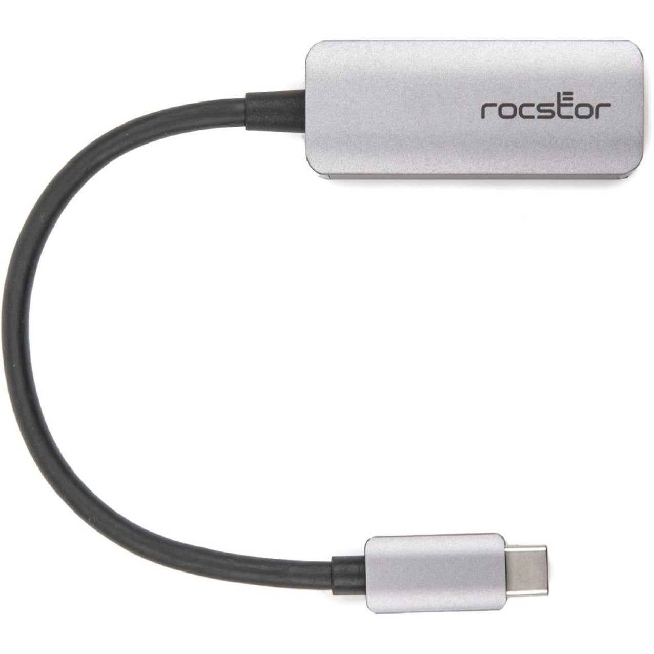 Rocstor Y10A269-A1 USB-C to Gigabit Network Adapter Compatible with Mac & PC, Aluminum Gray