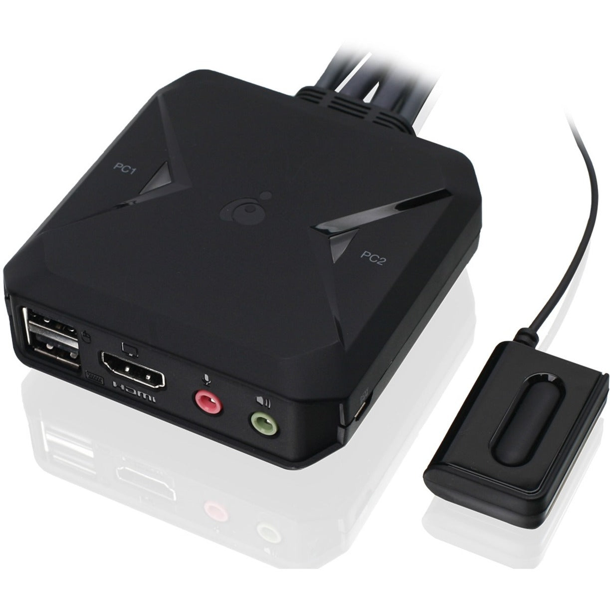 IOGEAR GCS92HU 2-Port 4K KVM Switch with HDMI, USB and Audio Connections, Plug and Play