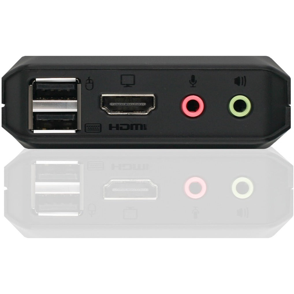 IOGEAR GCS92HU 2-Port 4K KVM Switch with HDMI, USB and Audio Connections, Plug and Play