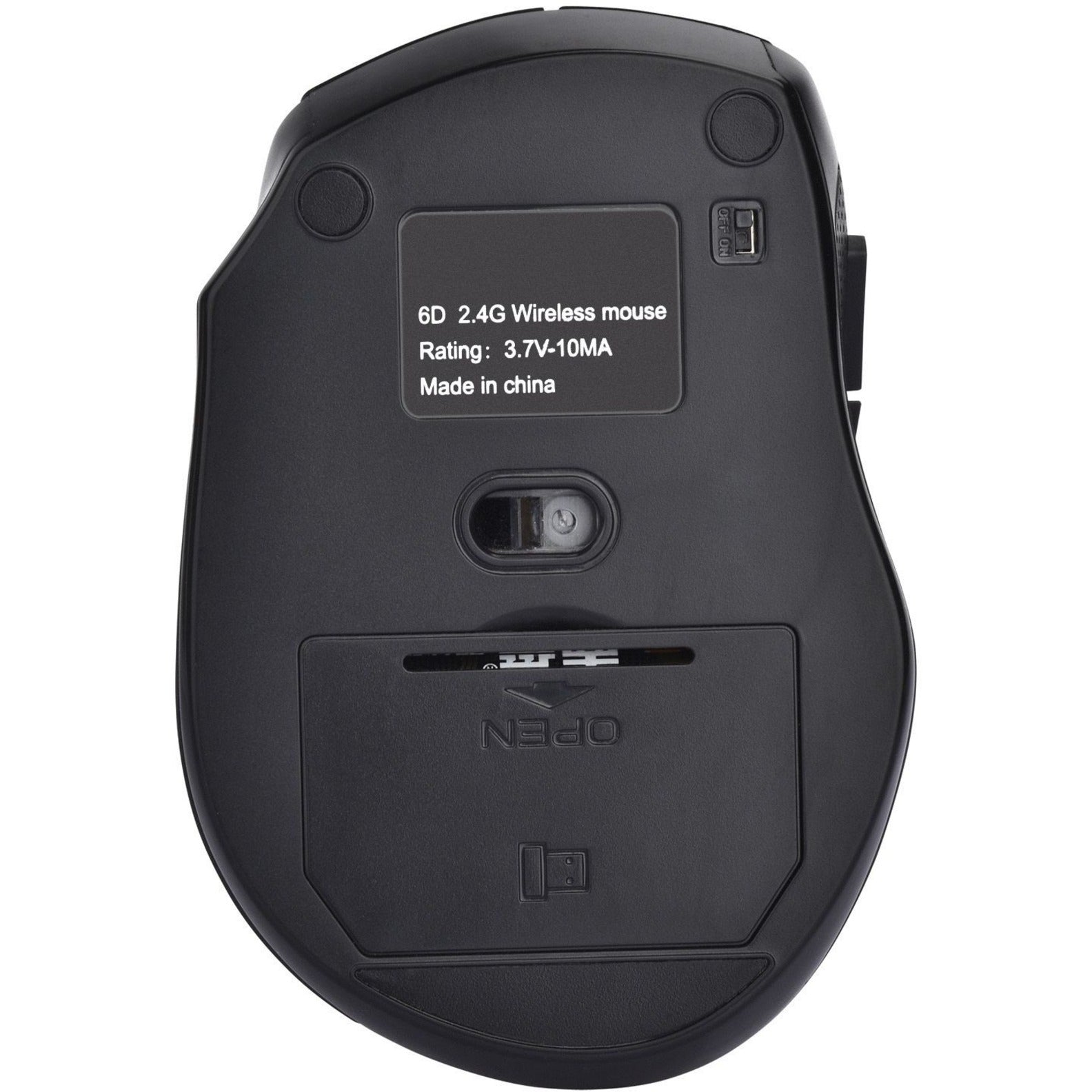 4XEM 4XWLSMS1 20FT Range Wireless Mouse, Ergonomic Fit, 2.4 GHz RF, 5 Buttons