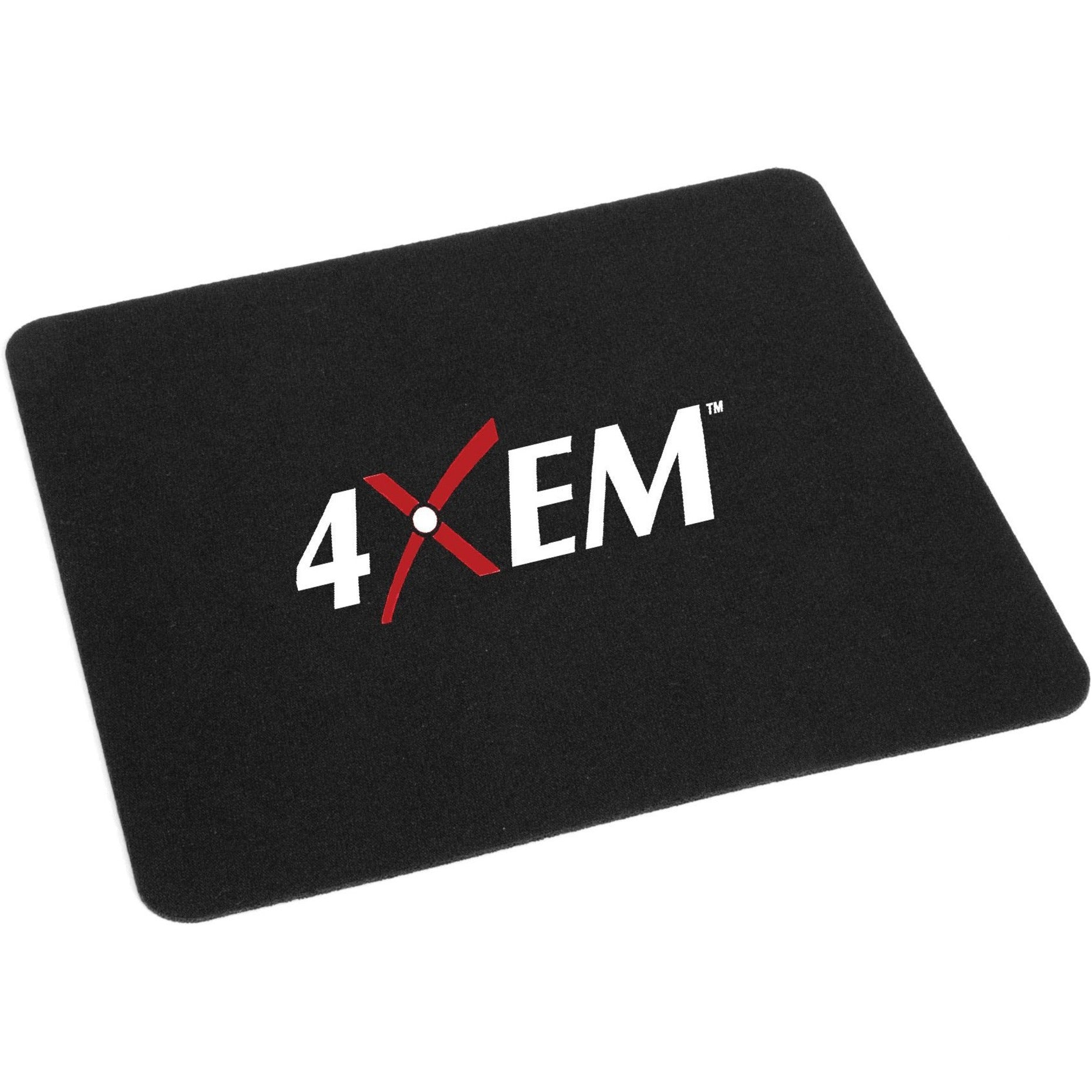 4XEM 4XMOUSEPAD Mouse Pad - Black, Fabric and Rubber - 1 Pack