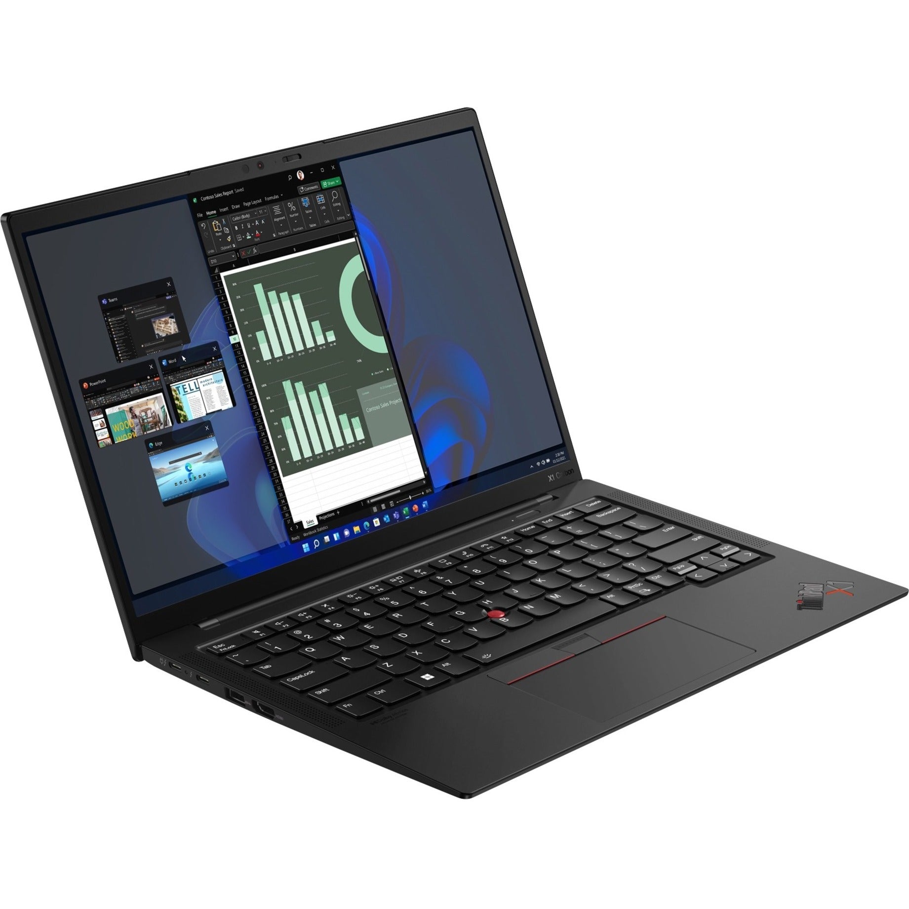 Lenovo 21CB0070US ThinkPad X1 Carbon Gen 10 14.0" Touch Notebook, Intel Core i7, 16GB RAM, 512GB SSD, Windows 11