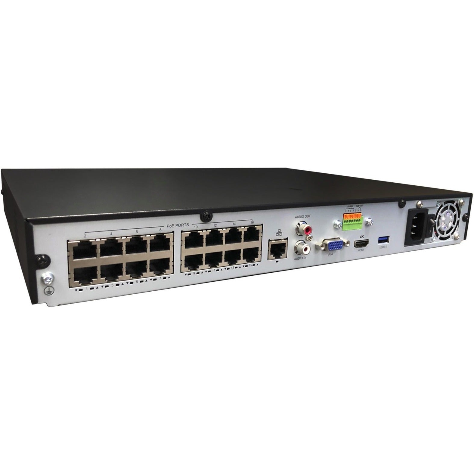 Gyration CYBERVIEW N16TAA20TB 16-Channel Network Video Recorder With PoE, TAA-Compliant, 20TB HDD, 8MP, H.265