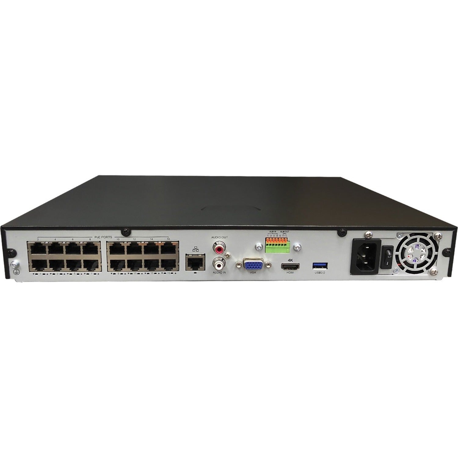 Gyration CYBERVIEW N16TAA20TB 16-Channel Network Video Recorder With PoE, TAA-Compliant, 20TB HDD, 8MP, H.265