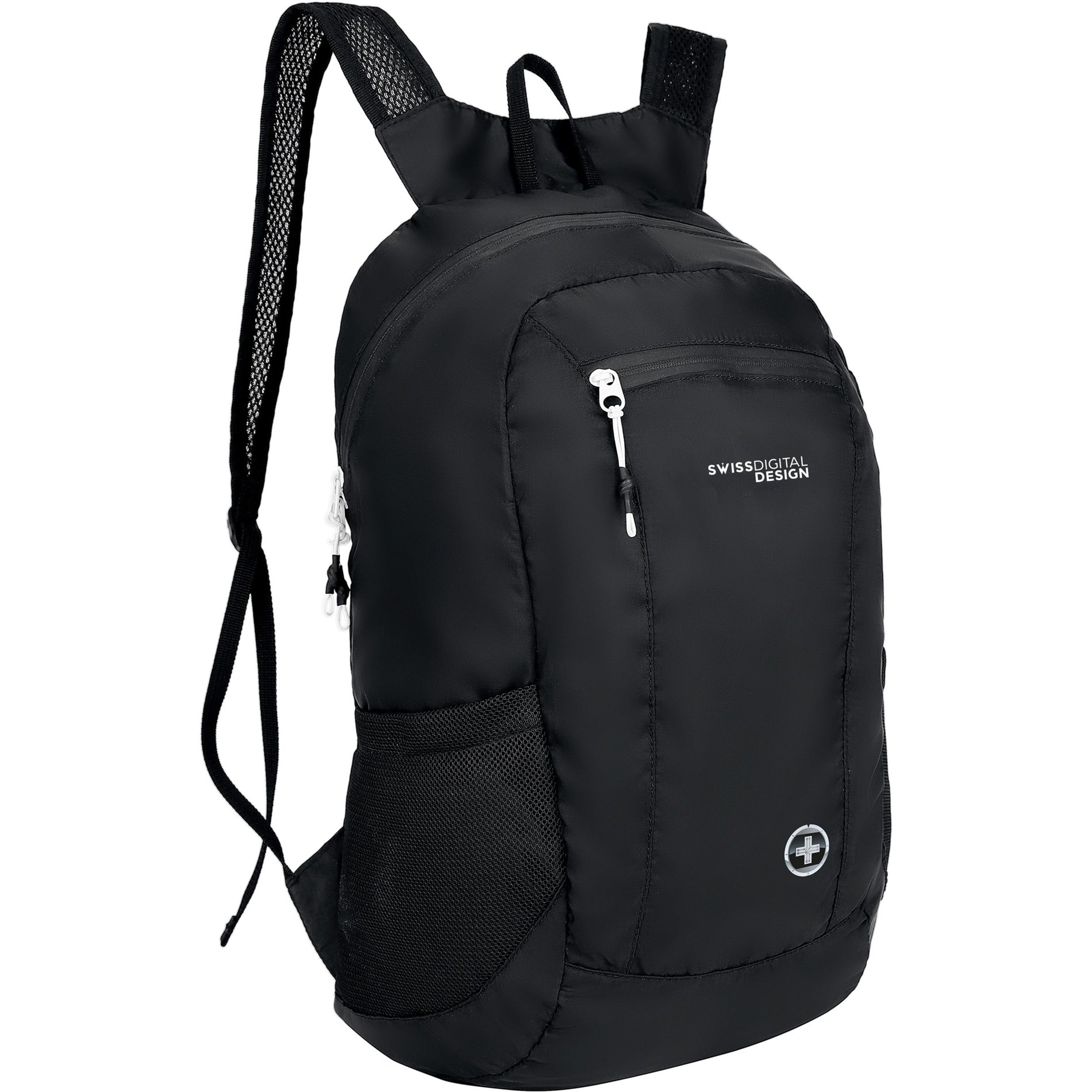 Swissdigital Design SD1595-01 Seagull Foldable Backpack, Water-Resistant, Lightweight, Large Capacity