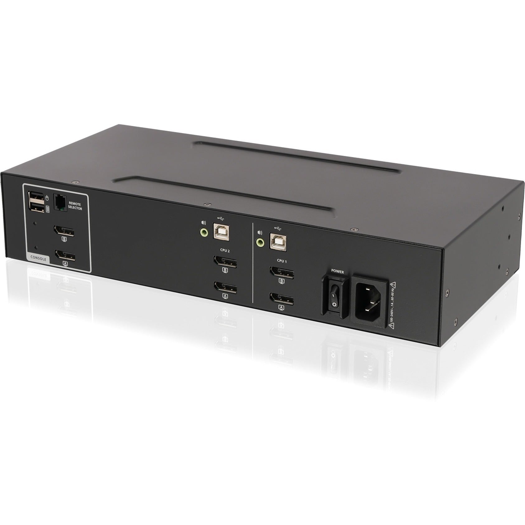 IOGEAR GCS1422TAA4 2-Port Dual View DisplayPort KVM Switch w/Audio, 4K Resolution, TAA Compliant