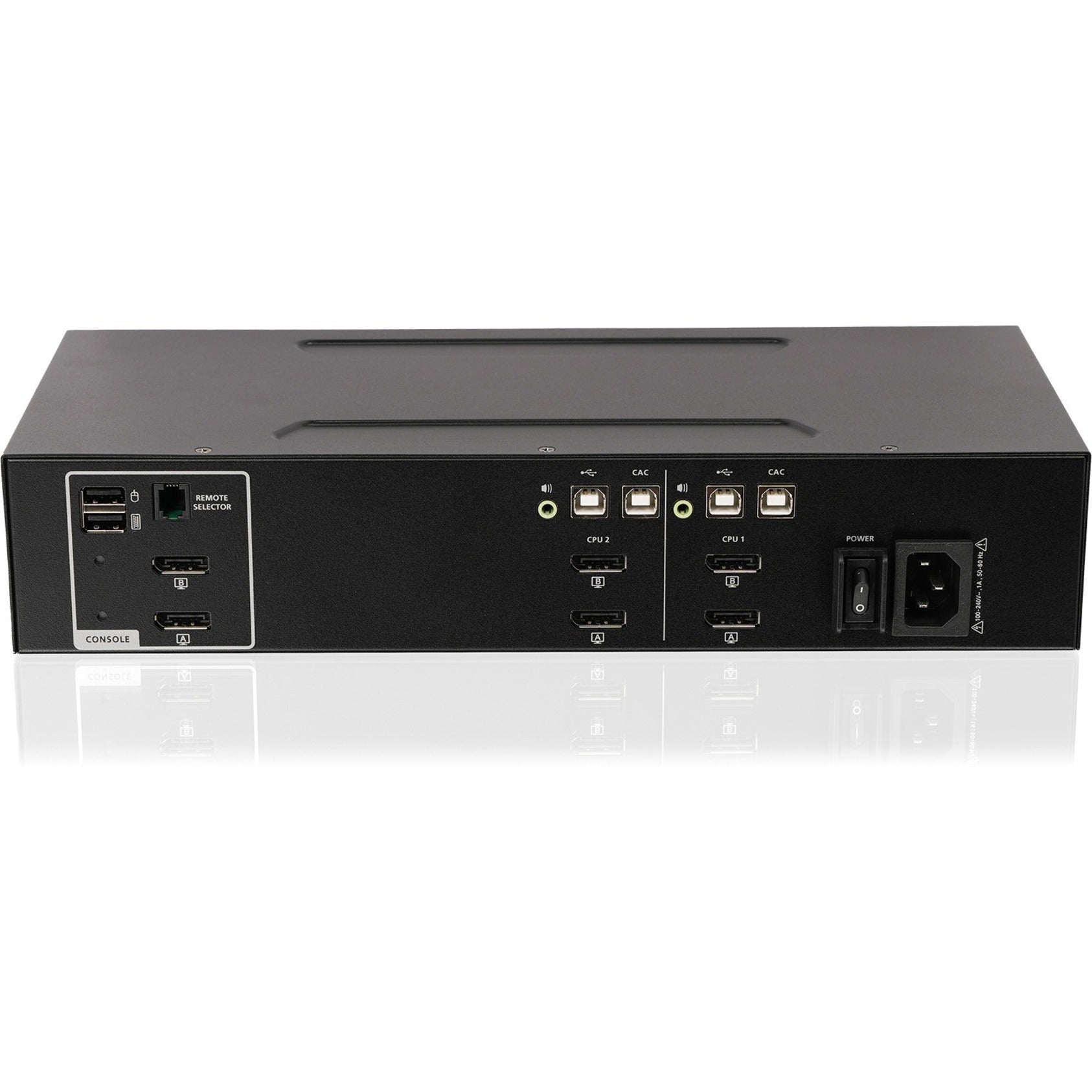 IOGEAR GCS1422TAA4C 2-Port Dual View DisplayPort Secure KVM Switch w/Audio and CAC Support, 3840 x 2160 Resolution, 3 Year Warranty