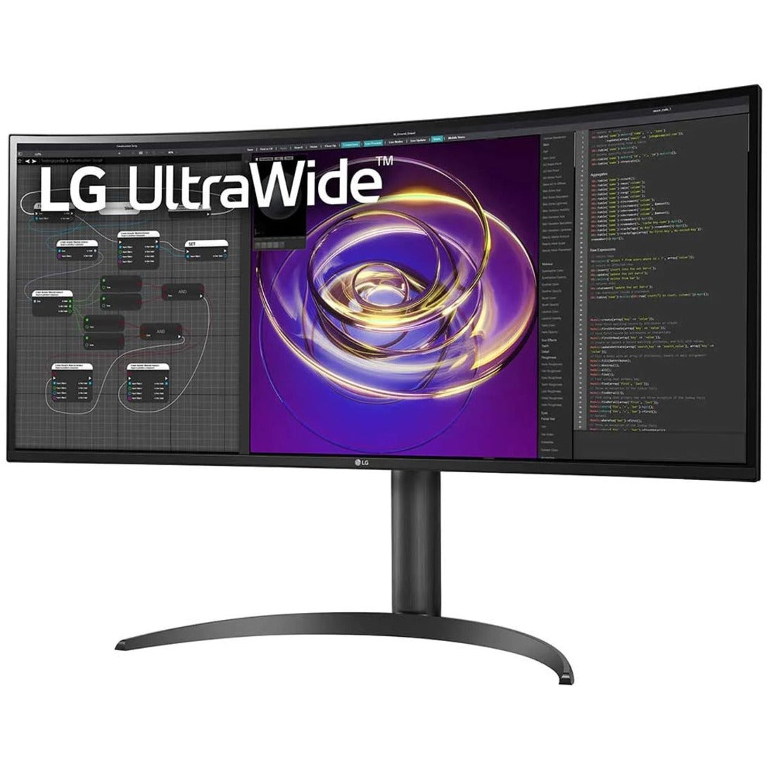 LG 34BP85CN-B Ultrawide 34 UW-QHD Curved Screen Gaming LCD Monitor, Glossy Black, Black Hairline, Textured Black