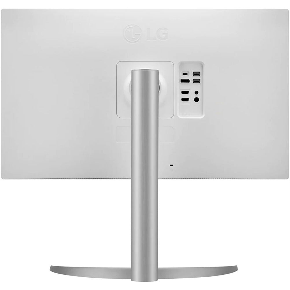 LG 27BP85UN-W 27" 4K UHD Gaming LCD Monitor - Silver, Black, White, FreeSync, 95% DCI-P3, USB Hub
