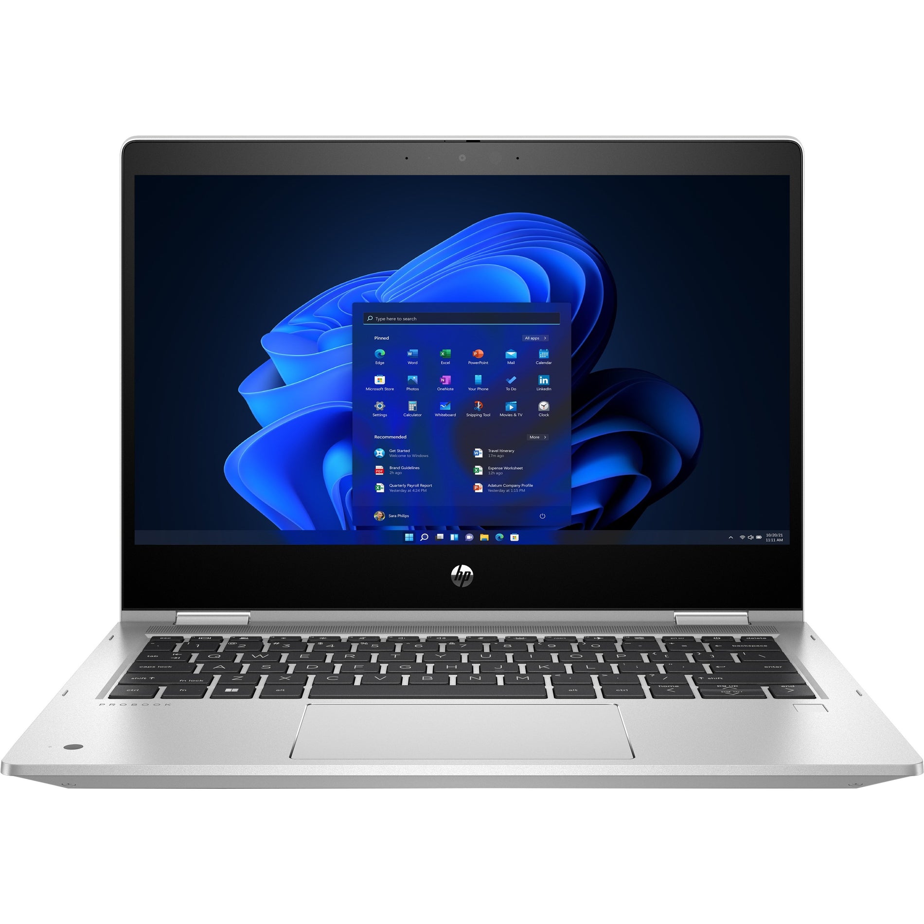 HP Pro x360 435 G9 13.3" Touchscreen Convertible 2 in 1 Notebook - Full HD - 1920 x 1080 - AMD Ryzen 7 5825U Octa-core (8 Core) 2 GHz - 16 GB Total RAM - 512 GB SSD (6F7S8UT#ABA) Front image