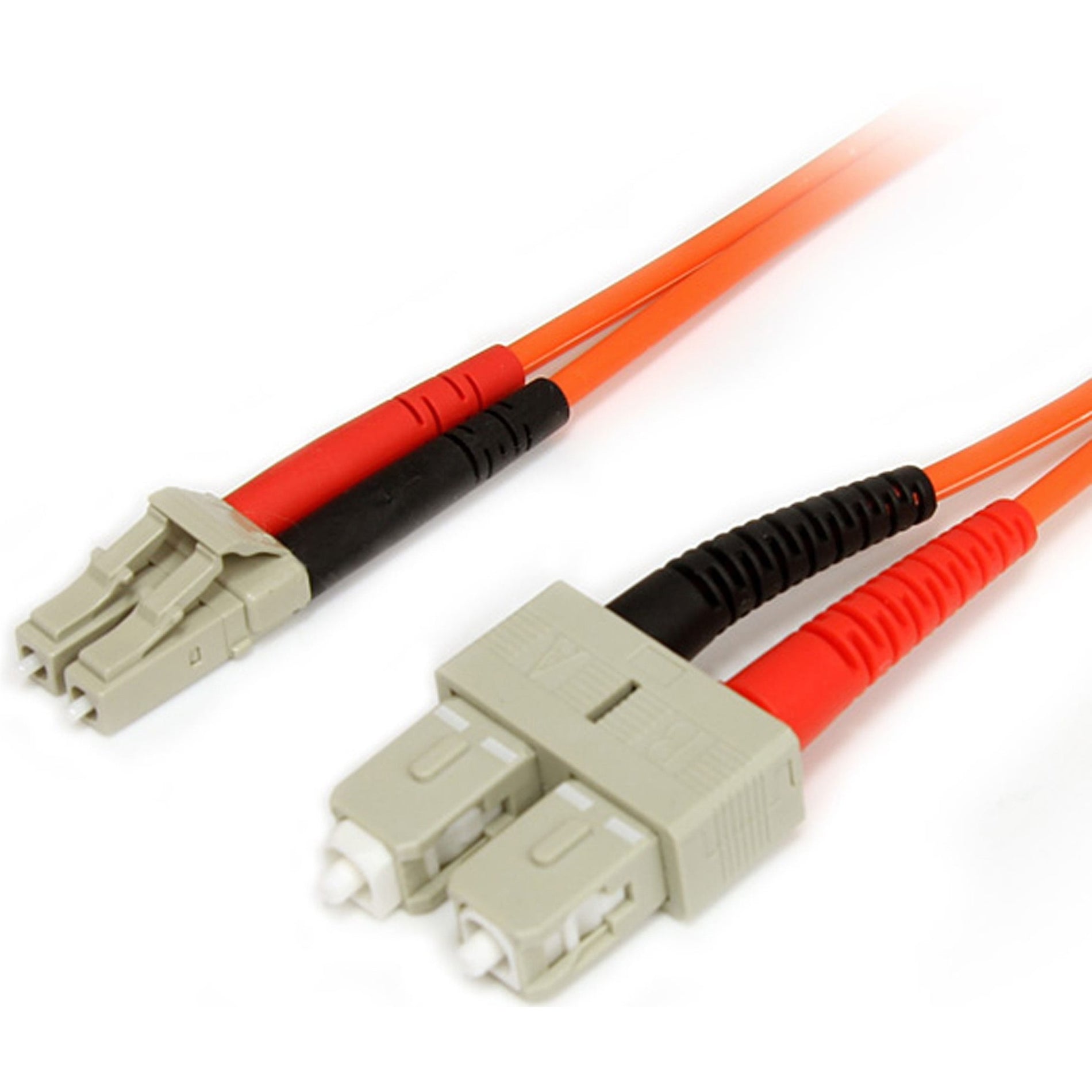 StarTech.com FIBLCSC5 Fiber Optic Duplex Patch Network Cable, 16.40 ft, Multi-mode, 10 Gbit/s, LSZH, Orange