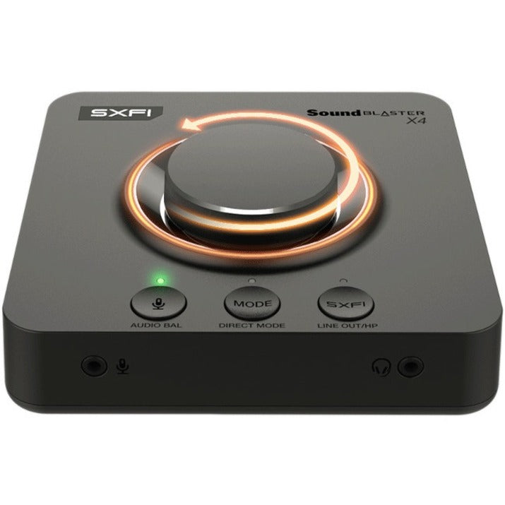 Sound Blaster 70SB181500000 X4 External Sound Box, USB-C, 7.1 Surround Sound Card