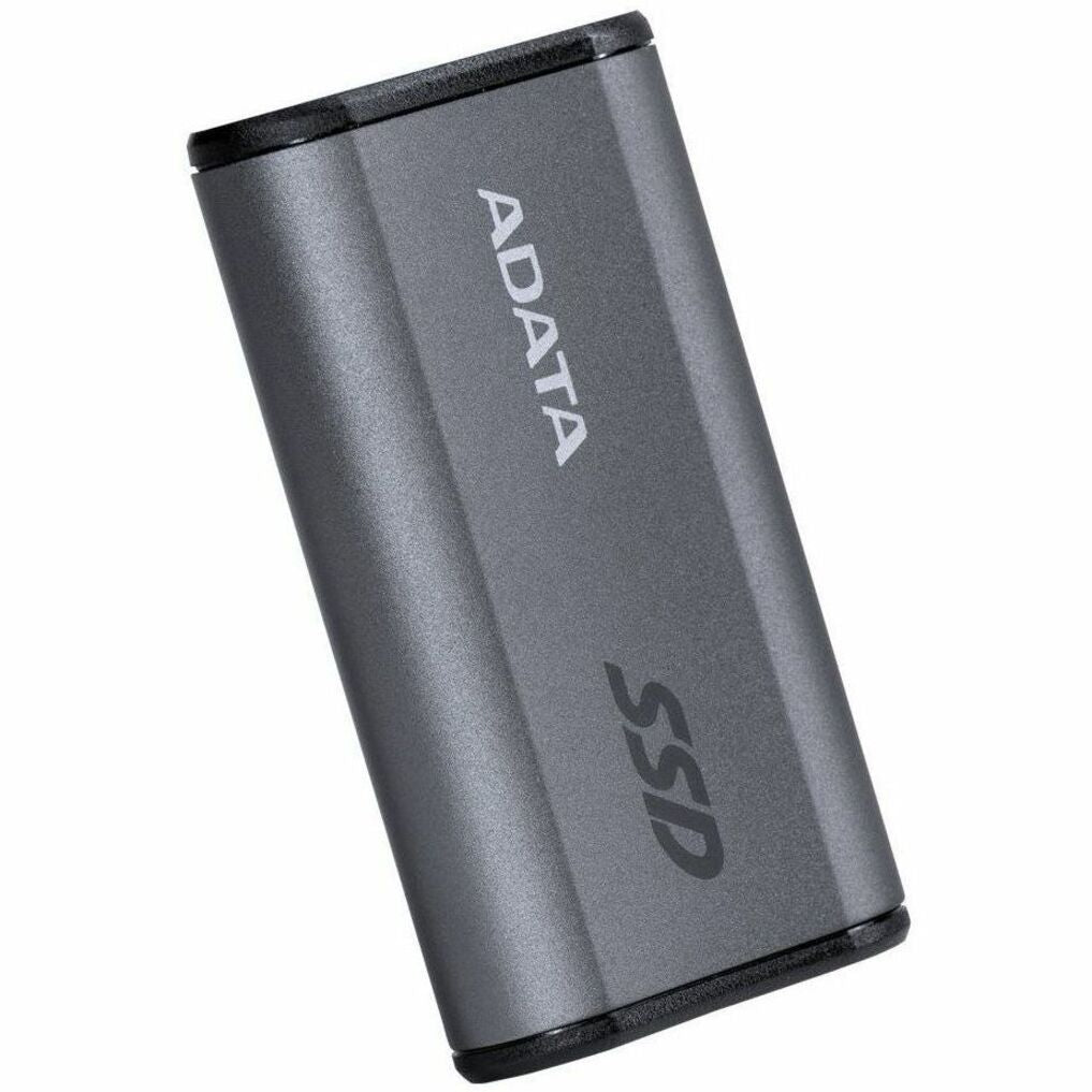 Adata AELI-SE880-500GCGY Elite SE880 External SSD - Powerfully Compact, 500 GB Portable Rugged Solid State Drive, Titanium Gray