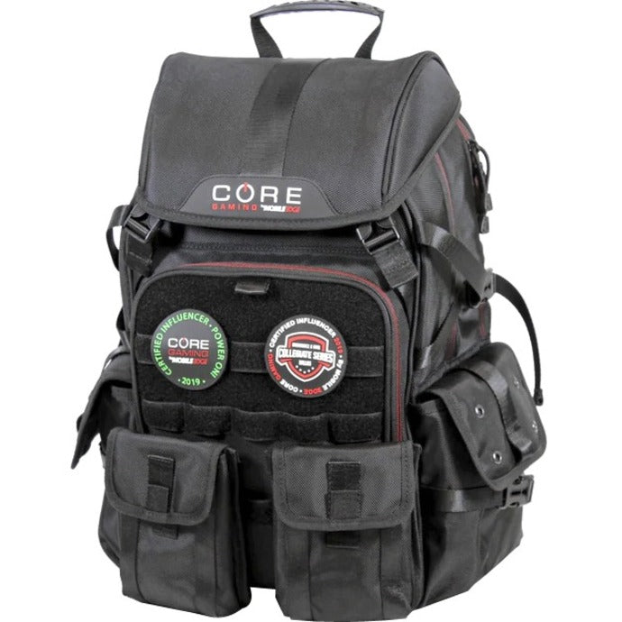 CORE Gaming MECGBPT Tactical Backpack, Carrying Case for 17" to 17.3" Notebook - Black