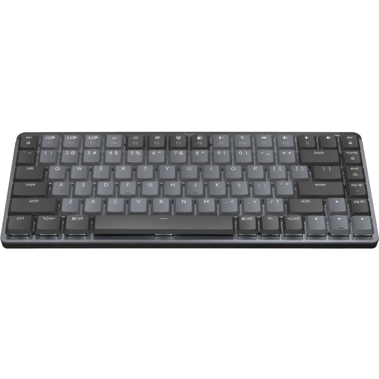 Logitech 920-010550 MX Mechanical Mini Wireless Illuminated Keyboard, Tactile Quiet, Graphite