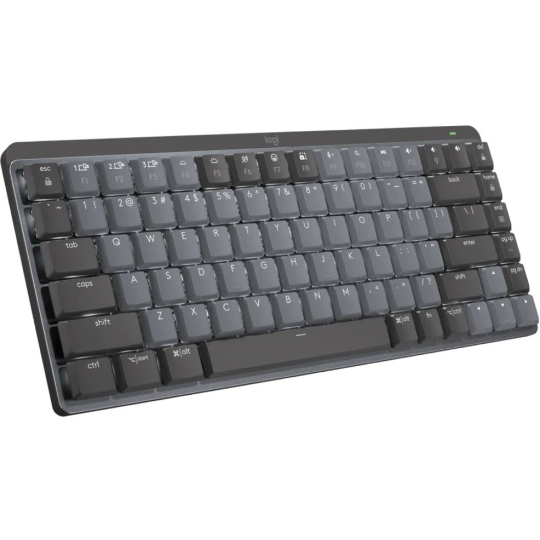 Logitech 920-010550 MX Mechanical Mini Wireless Illuminated Keyboard, Tactile Quiet, Graphite