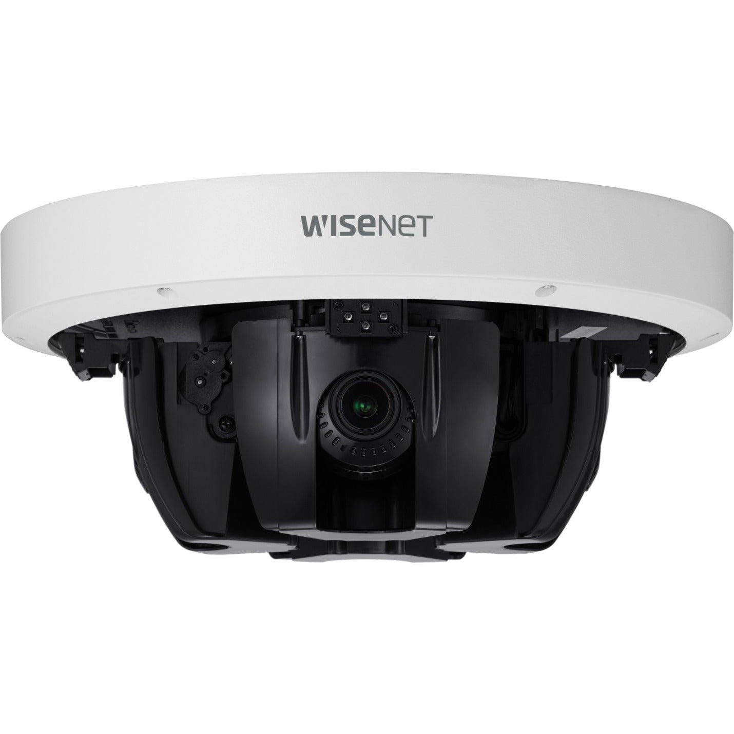 Wisenet PNM-9085RQZ1 5MP x 4CH IR PTRZ Multi-directional Camera, Varifocal Lens, 2.3x Optical Zoom, Memory Card Storage, H.265/H.264 Video Formats, 30 fps, 2560 x 1920 Resolution