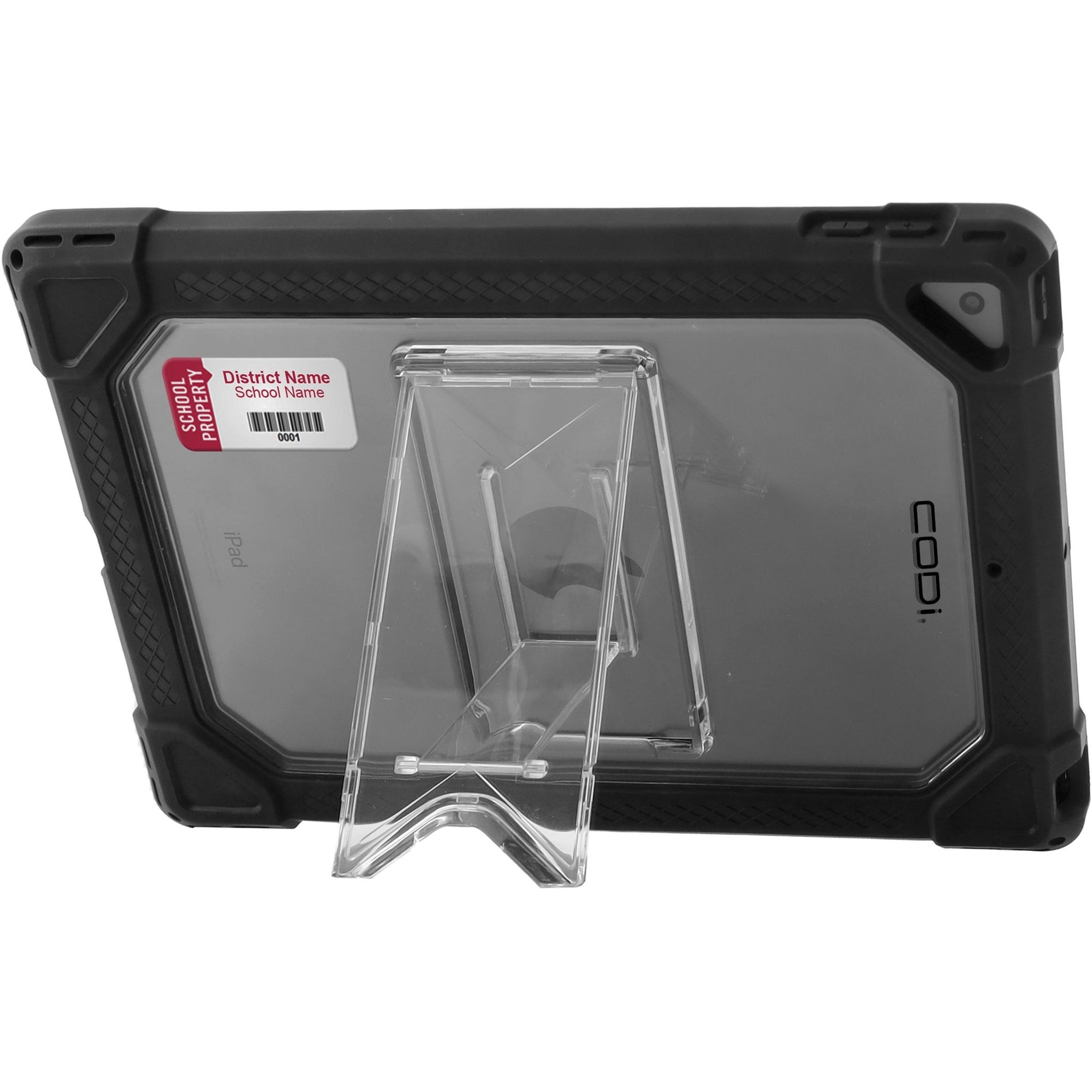 CODi C30705067 Clear Rugged Case for iPad 10.2" (Gen 7/8/9), Damage Resistant, Drop Resistant, Slip Resistant